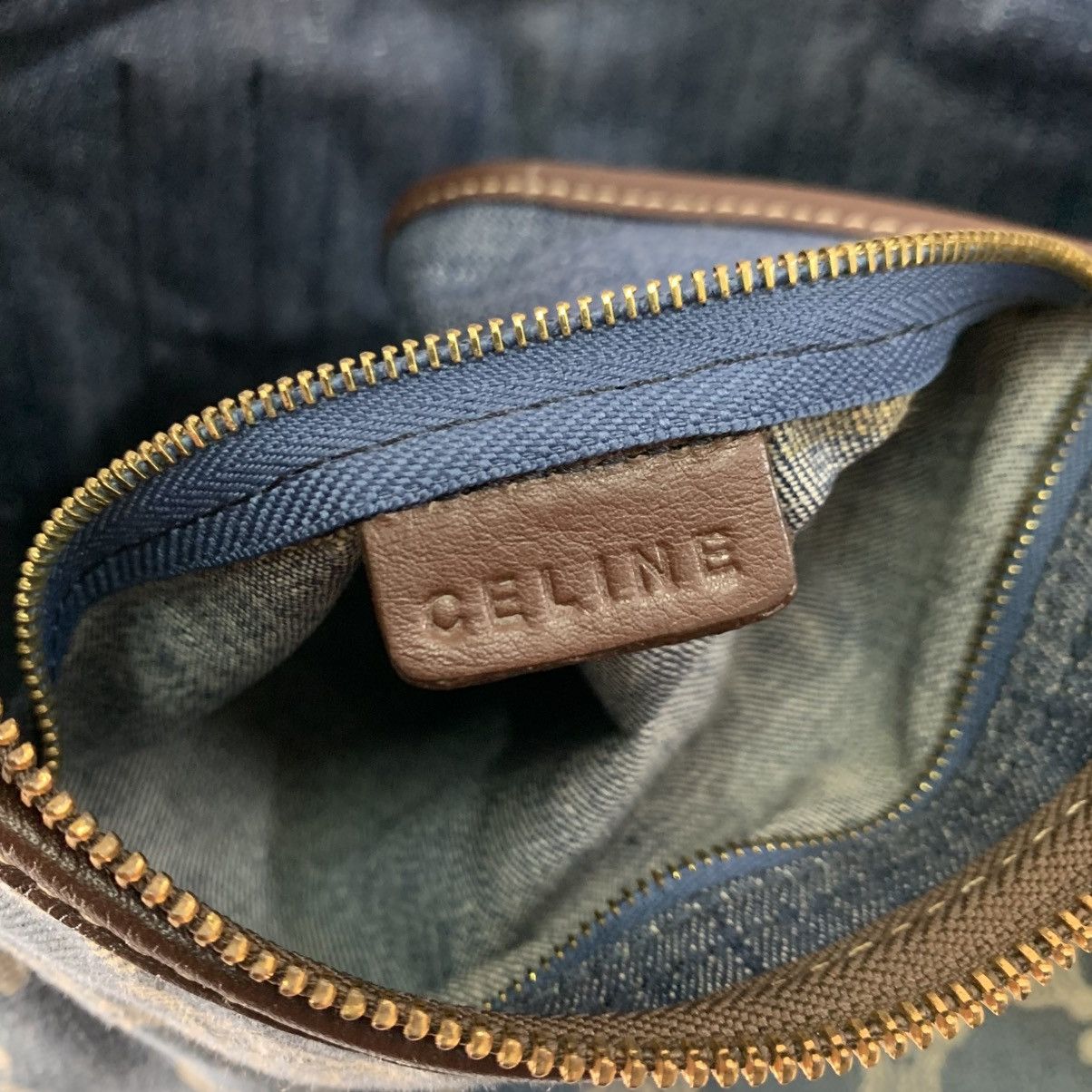 Celine Celine Canvas Denime Shoulder Pre-Owned Bag Size ONE SIZE - 13 Thumbnail