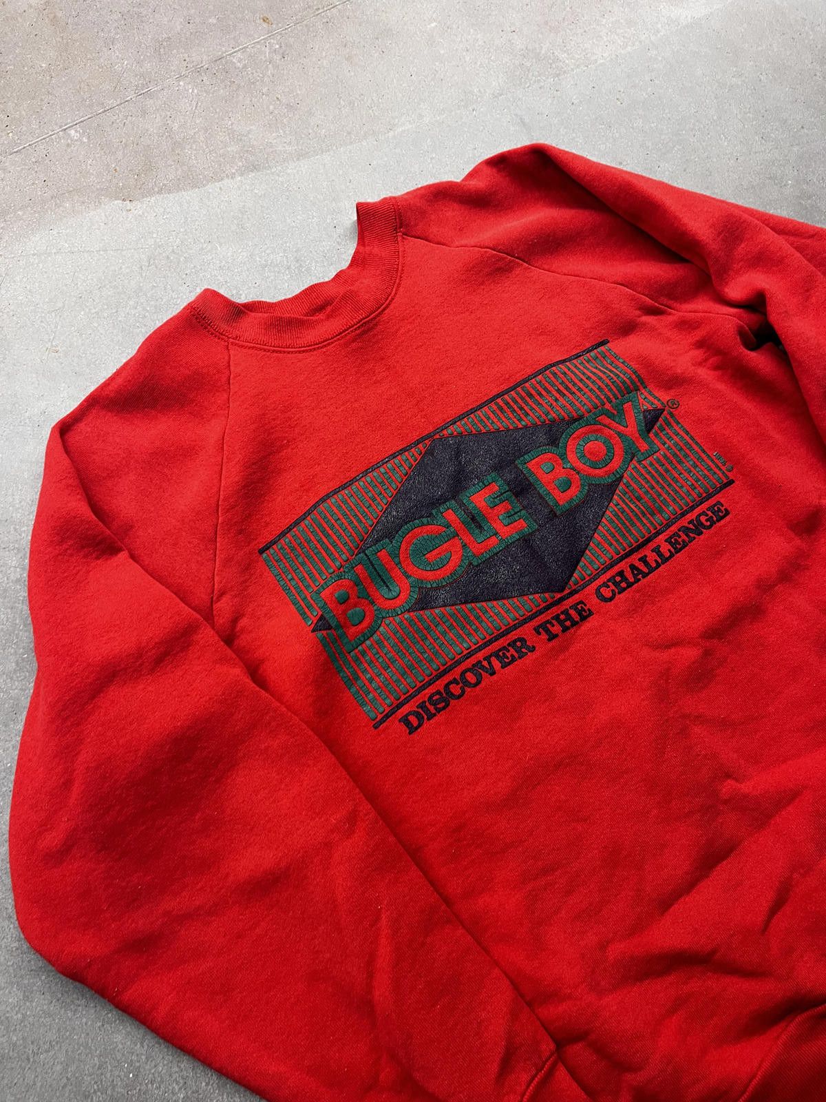 Bugle Boy Vintage 90s Bugle Boy Discover the Challenge Raglan Crewneck Size US L / EU 52-54 / 3 - 2 Thumbnail