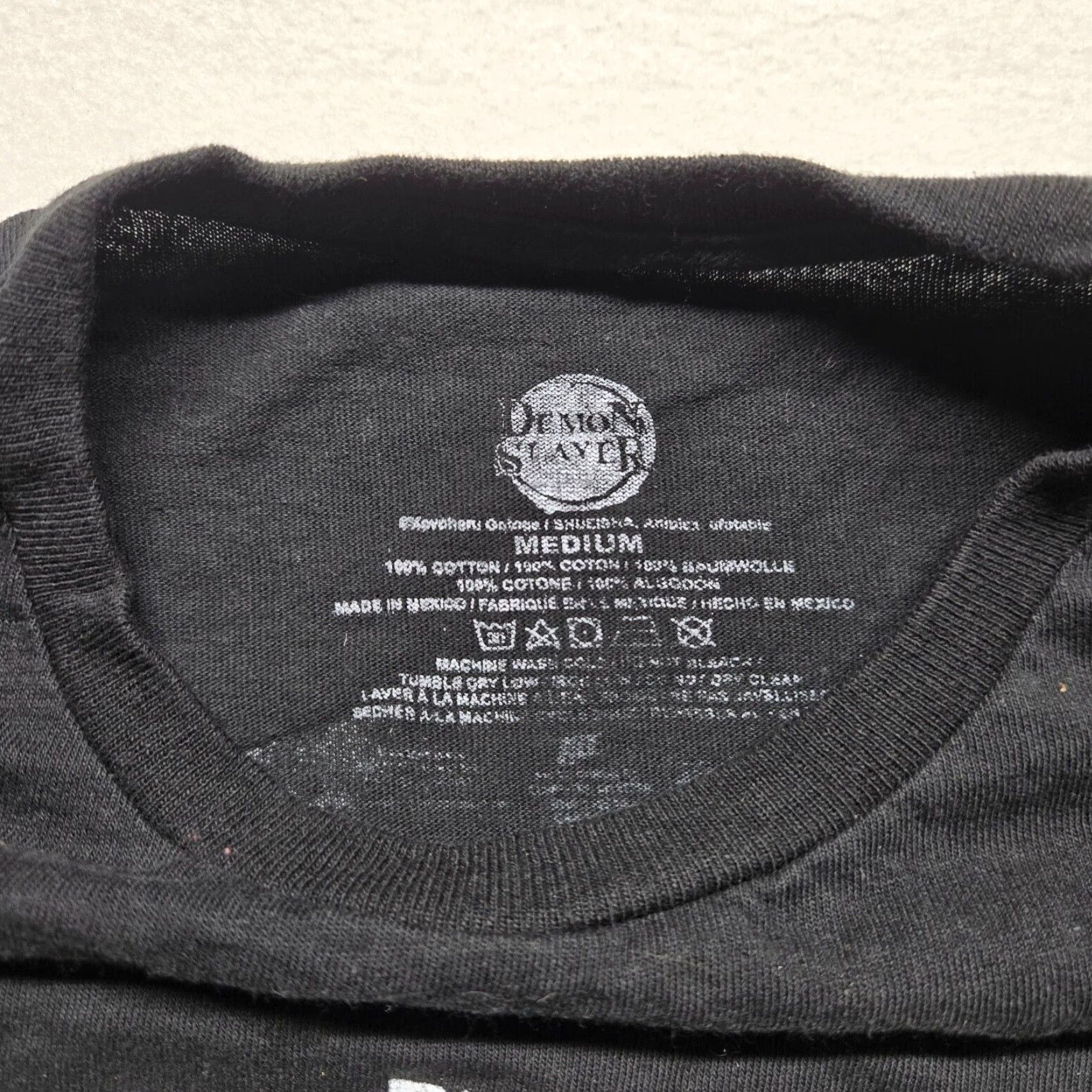 Vintage Demon Slayer Tanjiro Kamado Graphic Tee Men’s Adult Medium Faded Black Anime T-Shirt Size US M / EU 48-50 / 2 - 3 Thumbnail