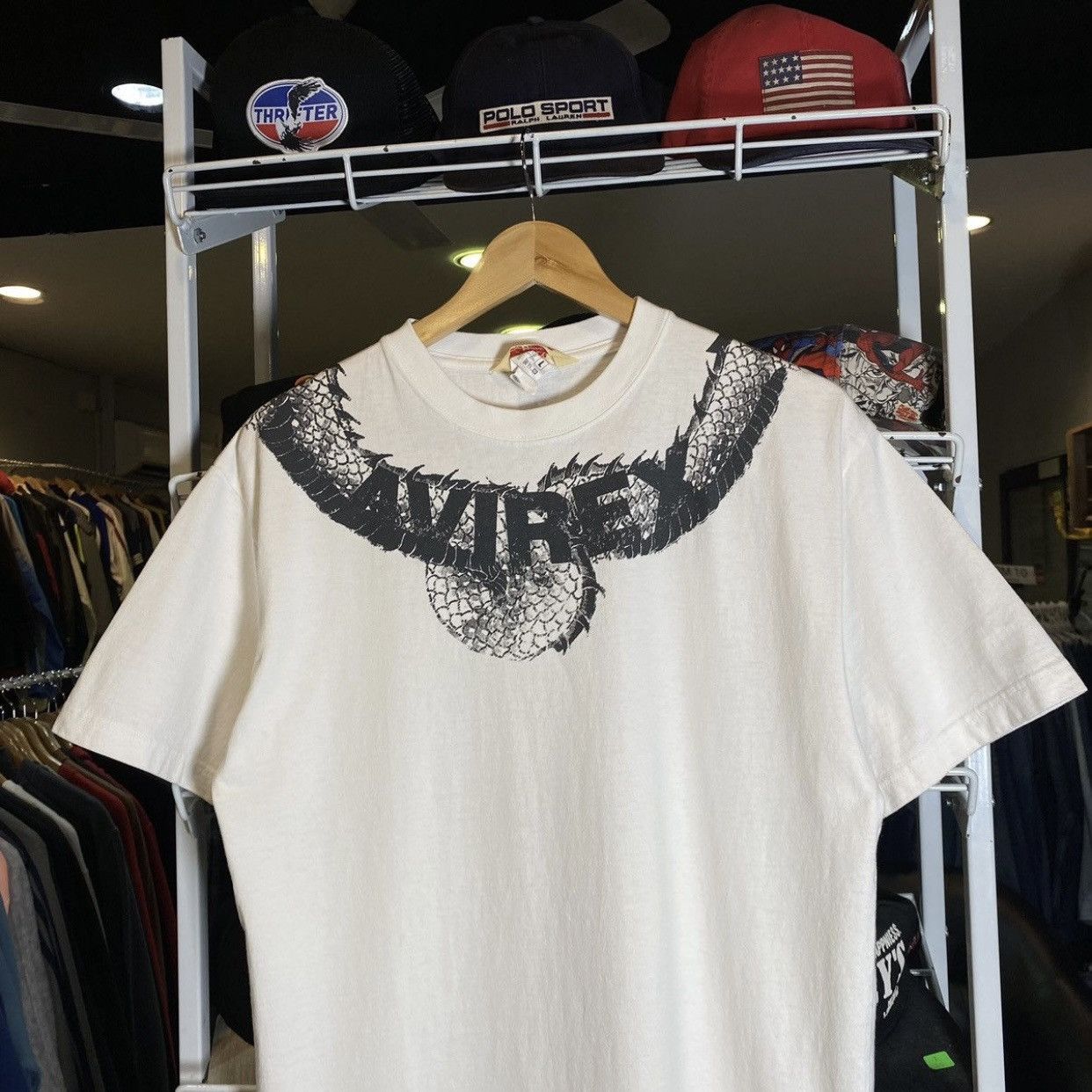 Avirex × Vintage Vintage Avirex Karakuri Dragon Sukajan White Tee Size US L / EU 52-54 / 3 - 3 Thumbnail