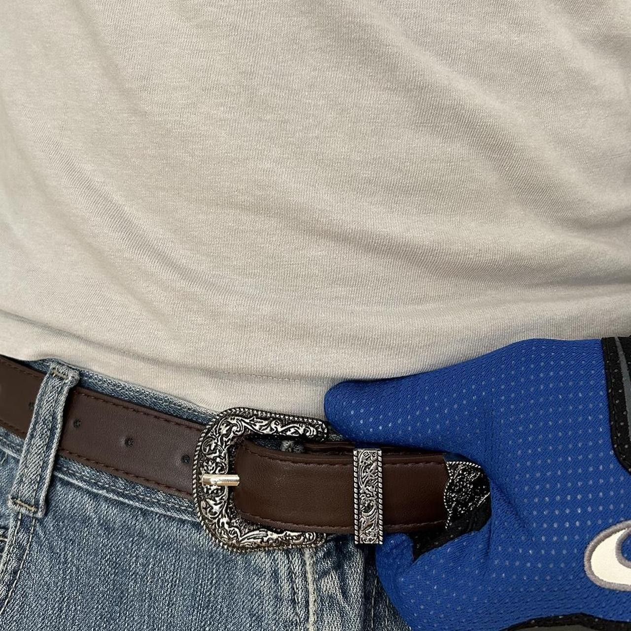 Japanese Brand × Vintage Y2K 2000s Style Coffee Brown Classic Western Belt Size ONE SIZE - 3 Thumbnail