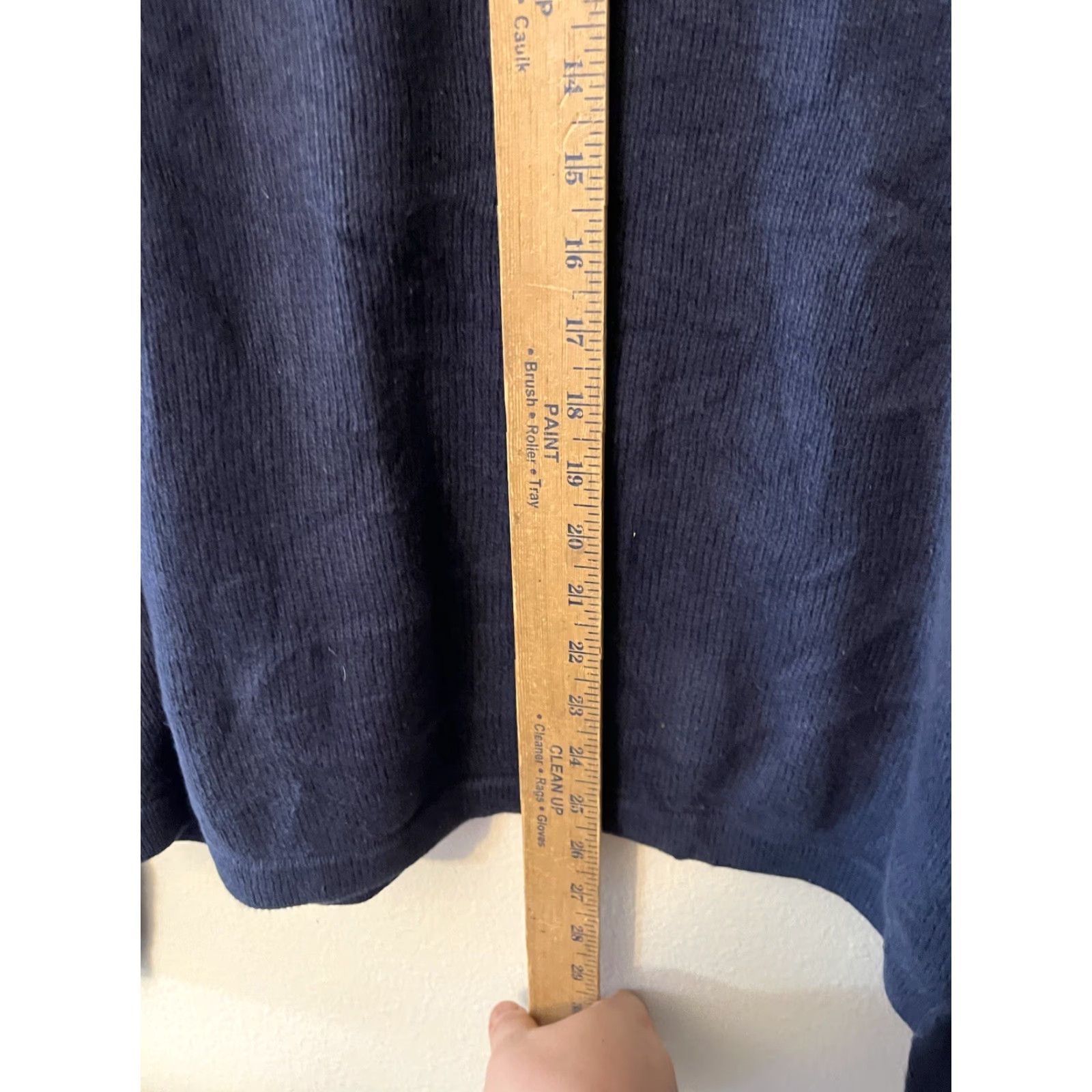 Gap Gap Sweater Men M Blue V-Neck Pullover Cotton Blend Sweatshirt with Maroon Trim - Casual Knit Pullover, Regular Fit, Logo, All Seasons, ?$ Size US M / EU 48-50 / 2 - 4 Thumbnail