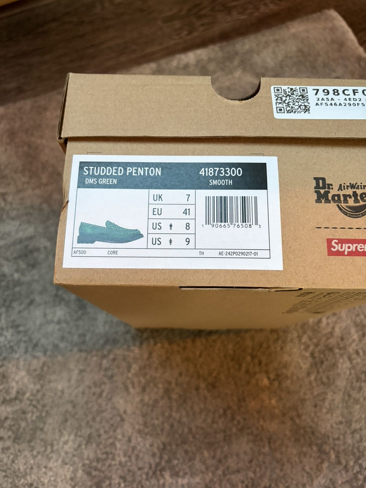 Dr. Martens × Supreme Supreme Dr. Martens Studded Penton Loafer Green Size US 8 / EU 41 - 5 Thumbnail