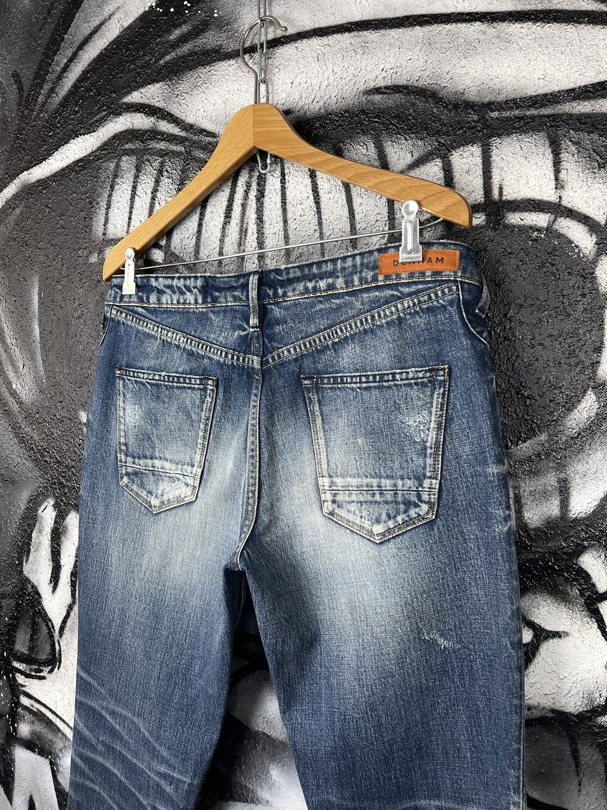 DENHAM × Japanese Brand Denham Maren Boyfriend Fit Jeans Japanese Textiles Size 31" - 9 Thumbnail