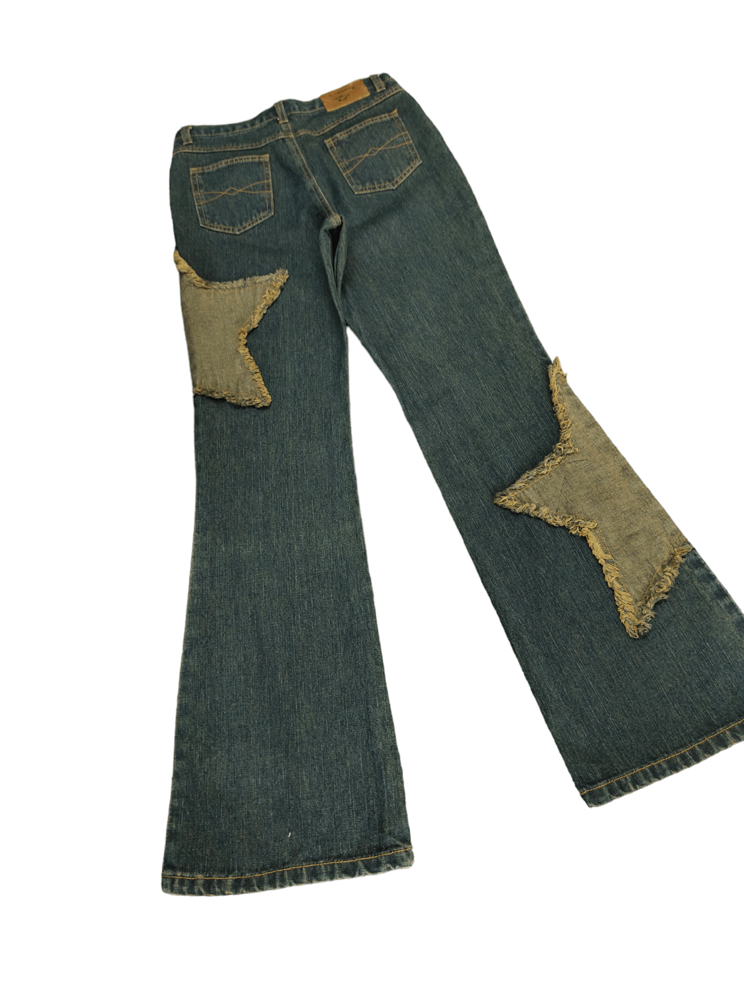 Hysteric Glamour × Undercover Flare Jeans Penthouse Club Stars Patches Denim Boot Cut Y2k Size US 26 / EU 42 - 12 Thumbnail