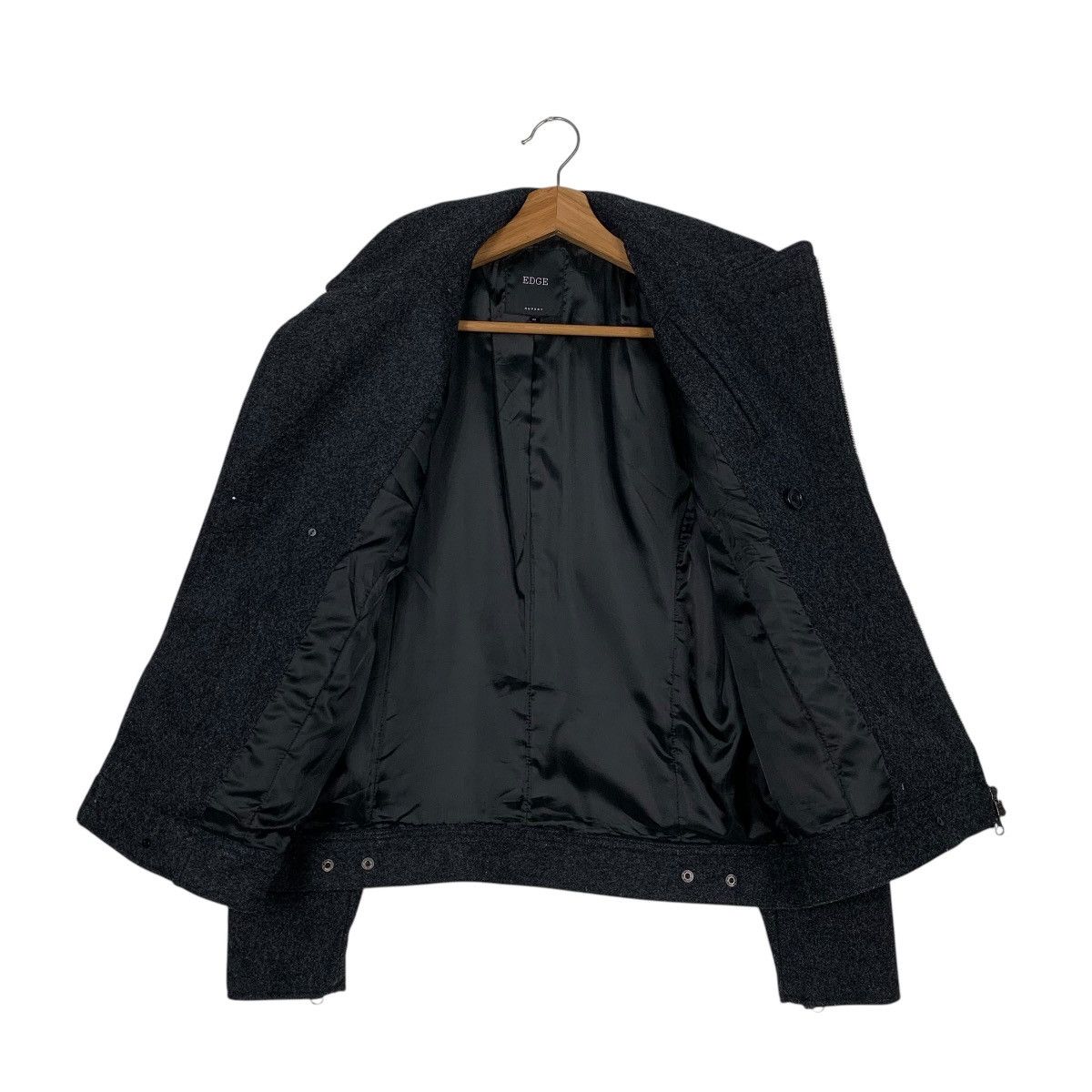 Japanese Brand Japanese Brand Edge Double Colar Motorcycle Wool Jacket Size US M / EU 48-50 / 2 - 11 Thumbnail