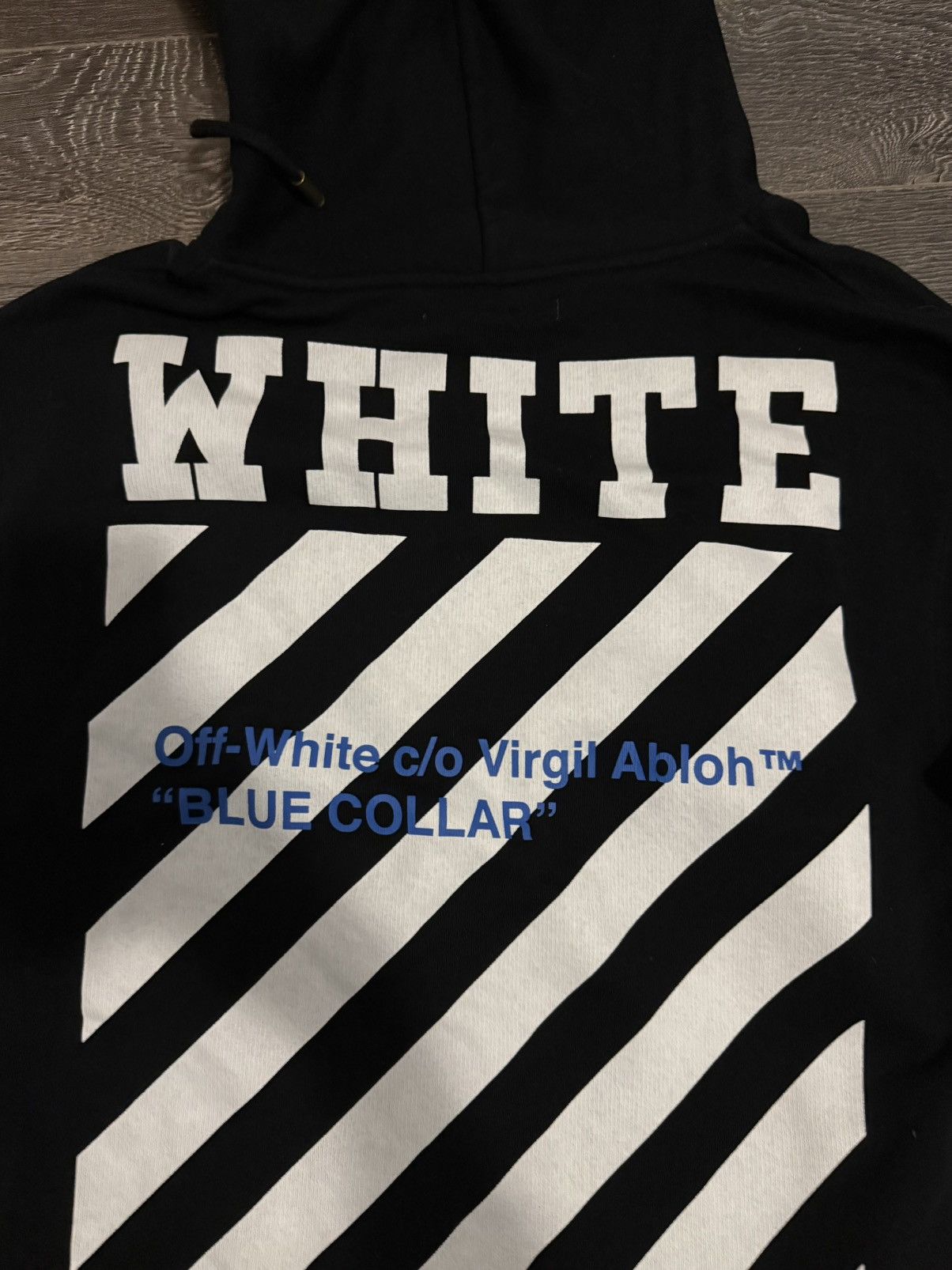 Off-White Off White Blue Collar Hoodie Size Large Size US L / EU 52-54 / 3 - 3 Thumbnail