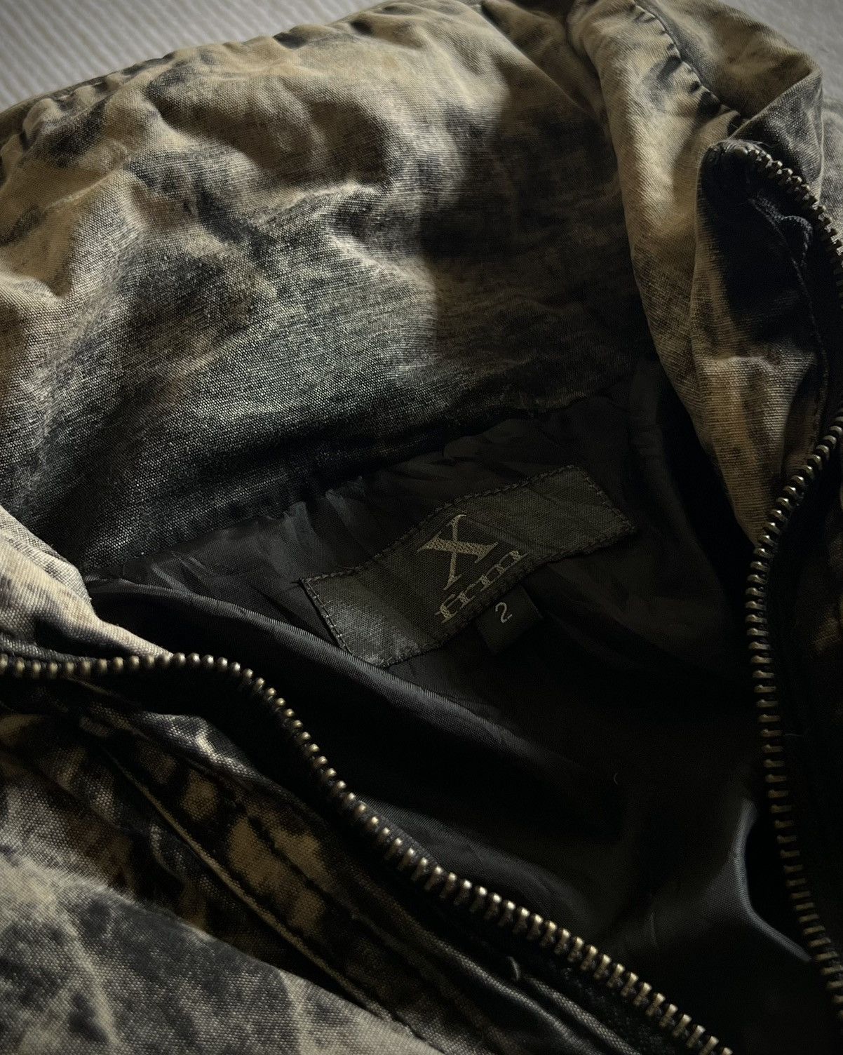 Japanese Brand Xfrm Flame Wash Studded Skeleton Panel Hooded Jacket 2000s Size US M / EU 48-50 / 2 - 14 Thumbnail