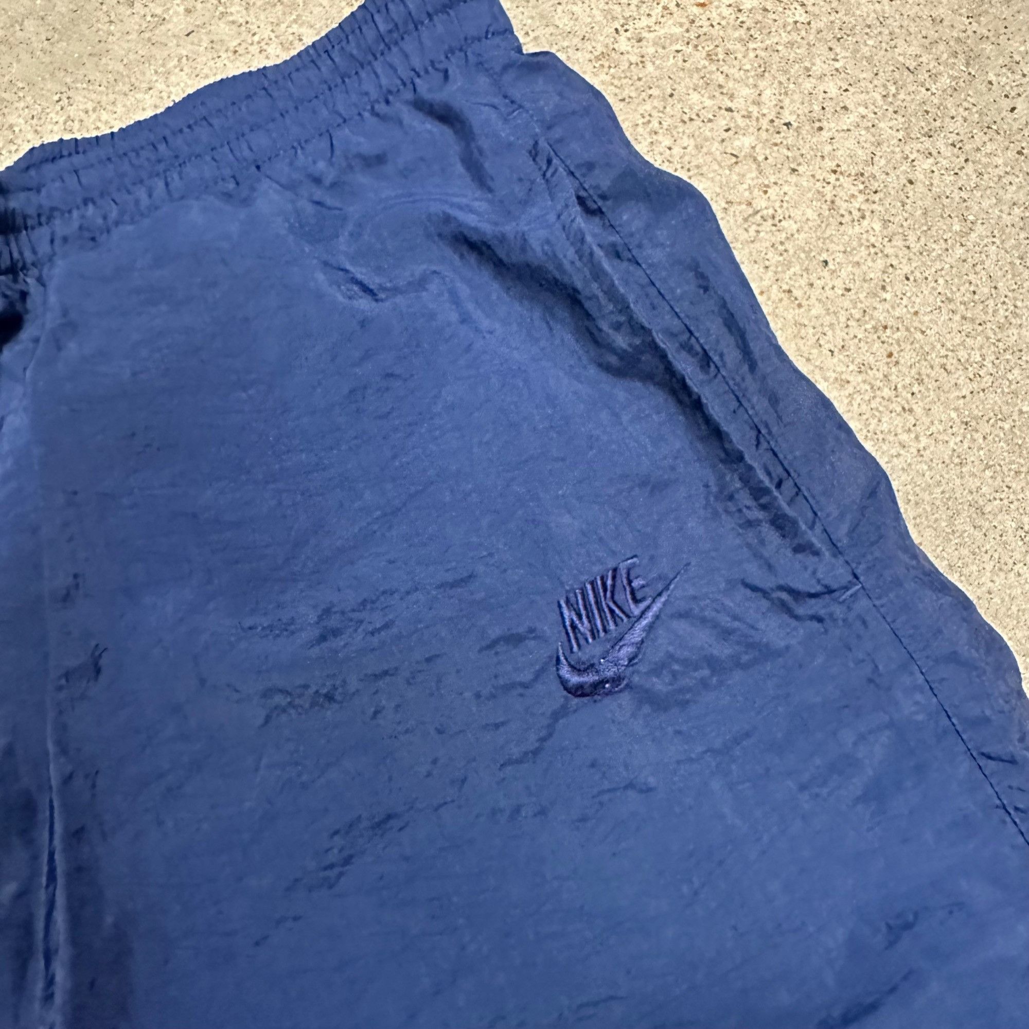 Nike × Vintage Vintage 90s Nike Swoosh Nylon Track Pants Size US 34 / EU 50 - 3 Thumbnail