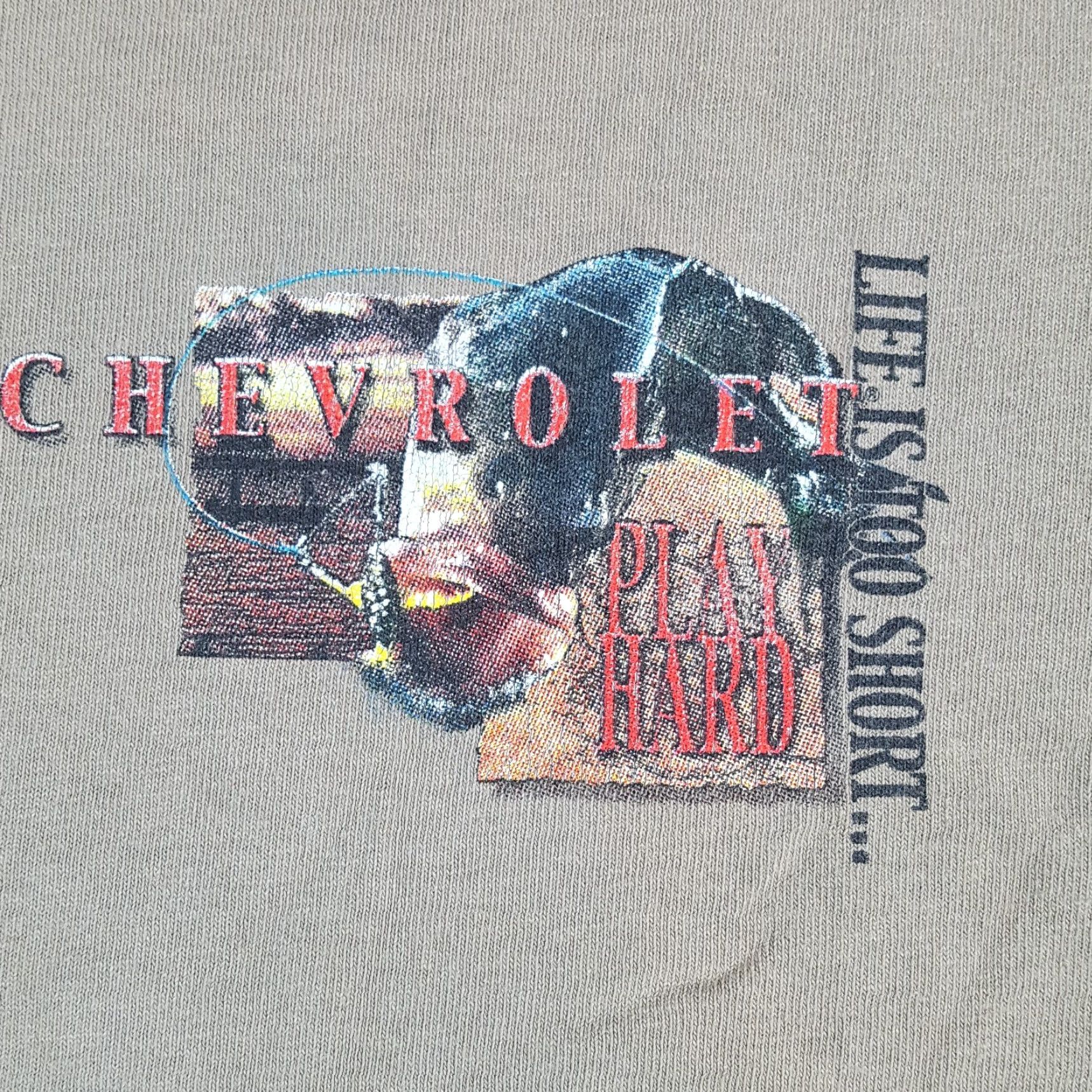 Gildan Vintage Y2K Chevrolet Truck Chevy Fishing Racing Men's Size XL Fish T Shirt Size US XL / EU 56 / 4 - 4 Thumbnail