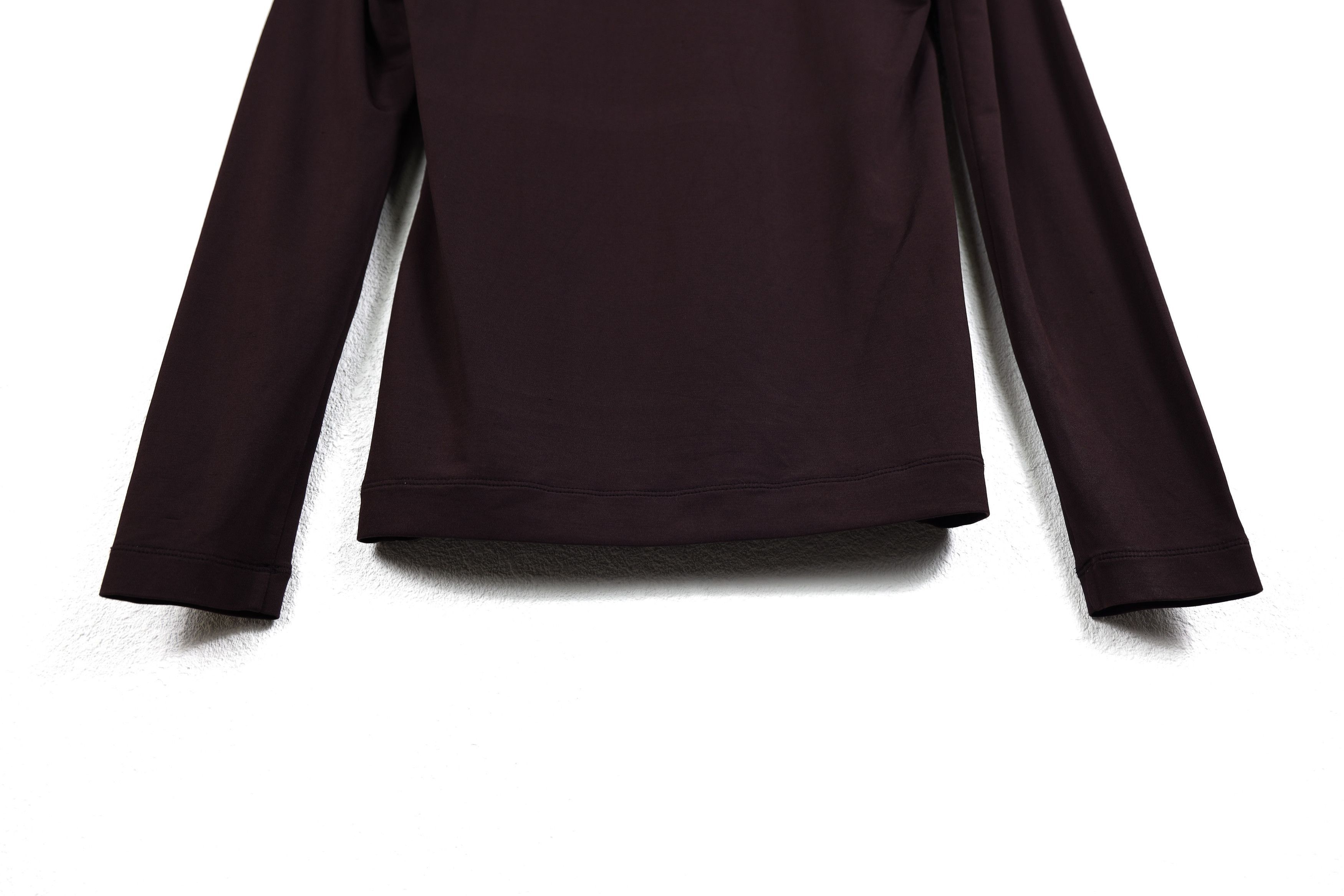 Issey Miyake Vintage Issey Miyake Dark Burgundy Long Sleeve T-shirt Tee Size M / US 6-8 / IT 42-44 - 10 Thumbnail