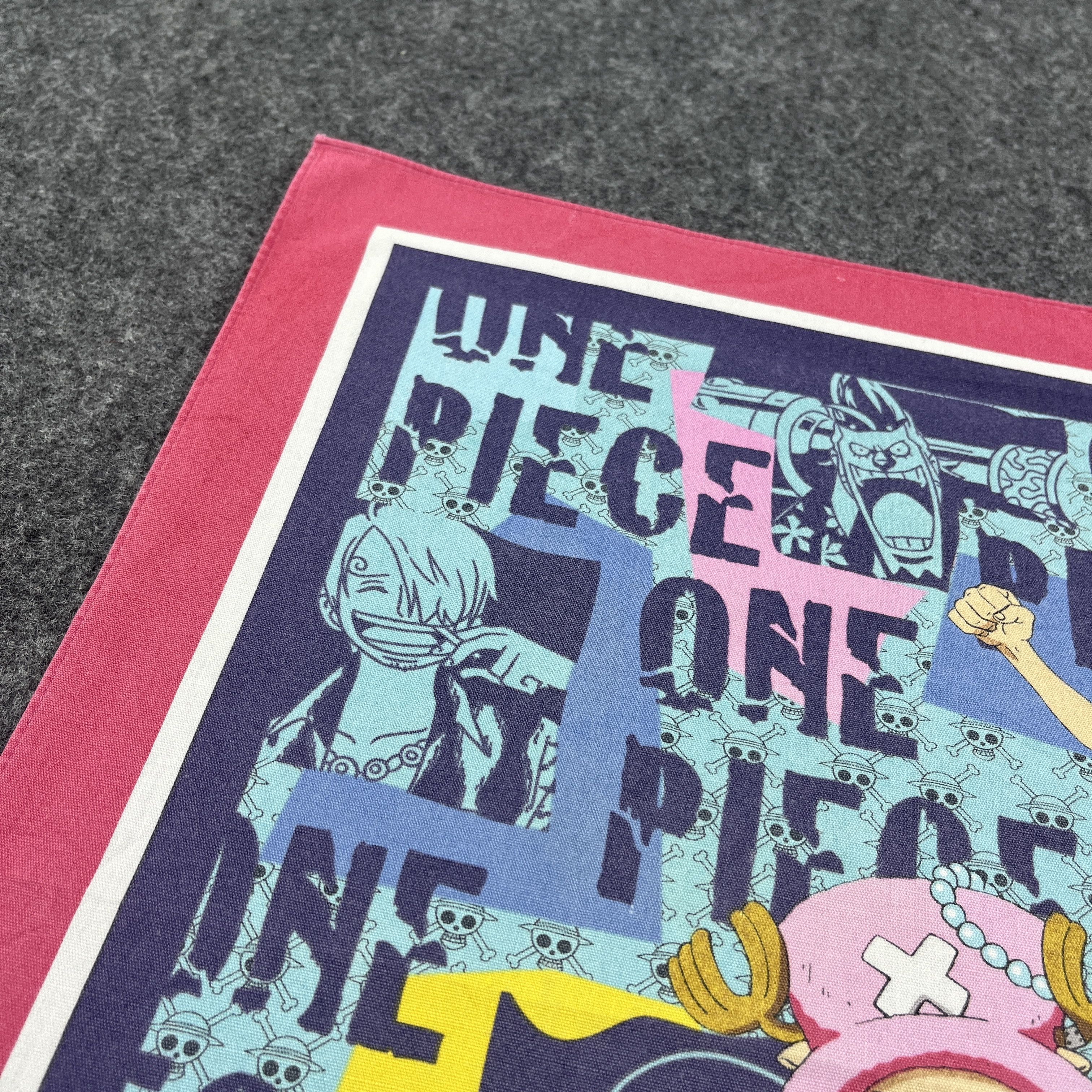 Anime × One Piece × Vintage One Piece Handkerchief / Bandana / Neckerchief B197 Size ONE SIZE - 7 Thumbnail