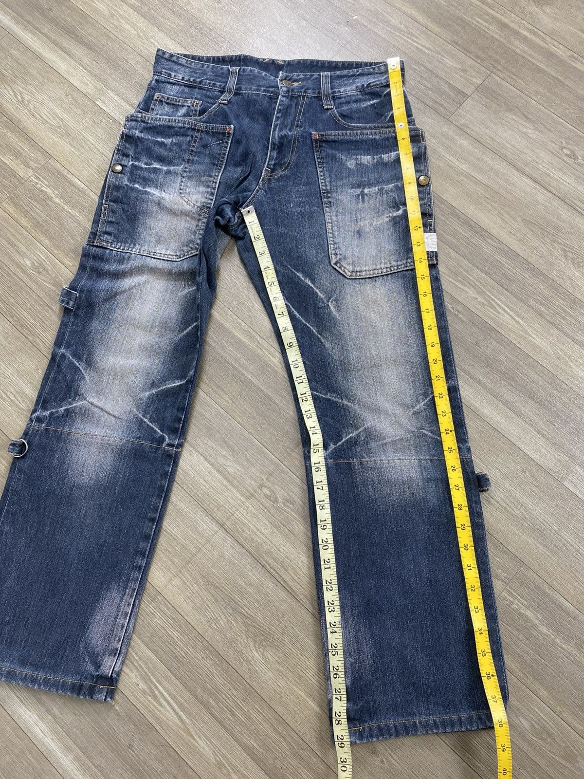 PPFM PPFM Platation Multipocket The Dessert Fox Distressed Jeans Size US 31 - 24 Thumbnail