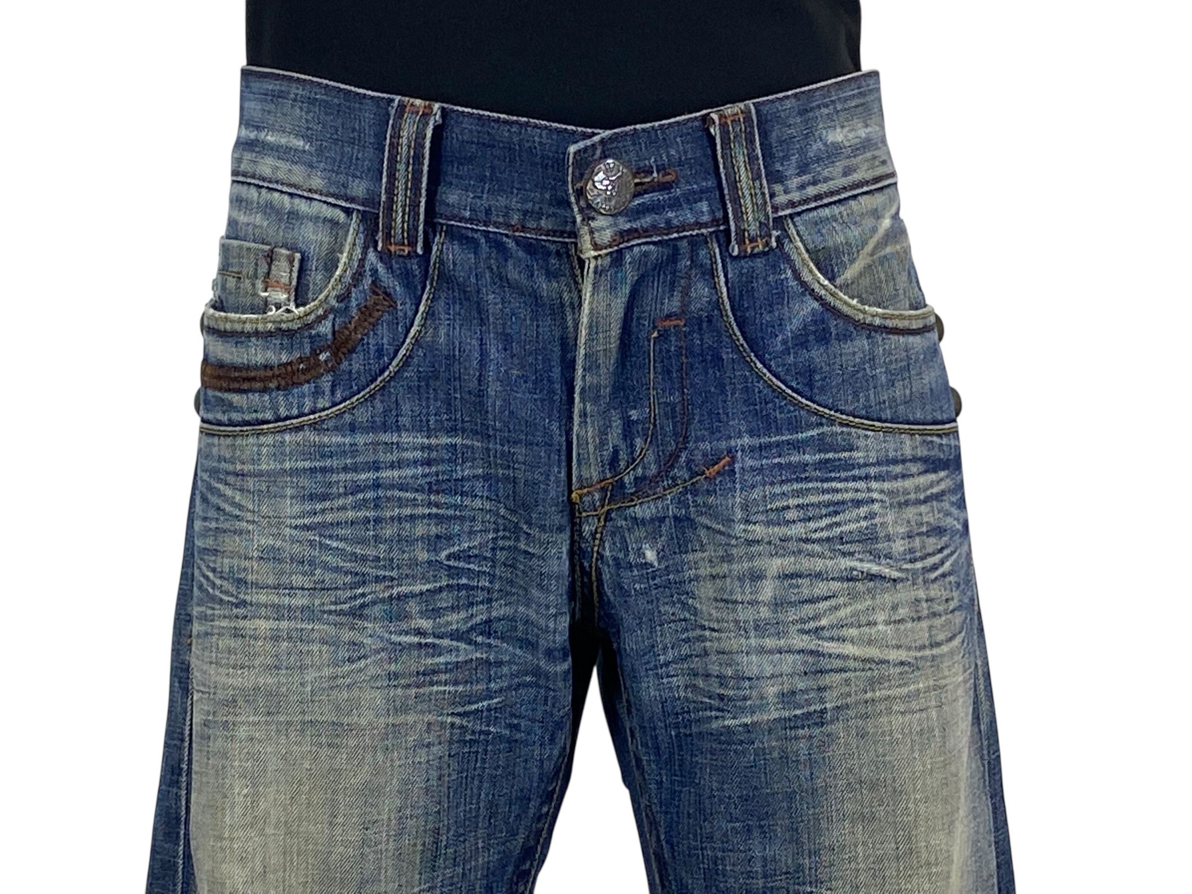 Japanese Brand Godian Jeans Distressed Jeans Size US 30 / EU 46 - 3 Thumbnail