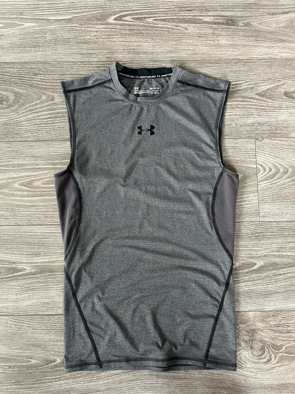Other × Under Armour Under Armour Central Logo Onix Compression Heatgear Tee Size US M / EU 48-50 / 2 - 1 Thumbnail