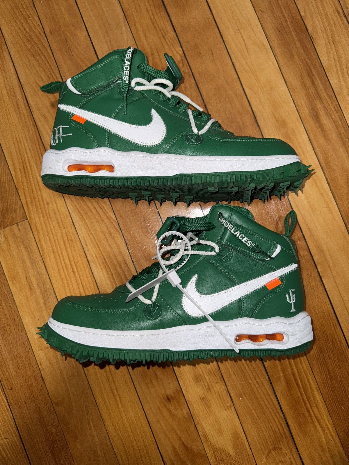 Nike × Off-White Green OFF-WHITE AF1 size 11 Size US 11 / EU 44 - 2 Thumbnail