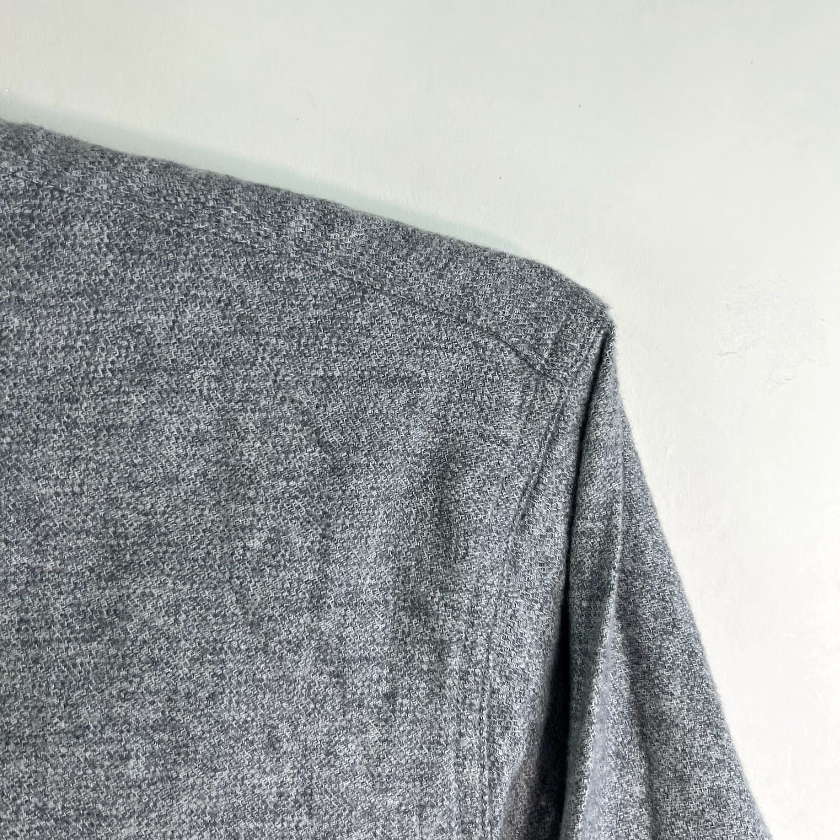 Vintage Wallin & Bros Shirt Men 2XL Gray Flannel Long Sleeve Button-Down Cotton Solid Mens Size US XXL / EU 58 / 5 - 3 Thumbnail