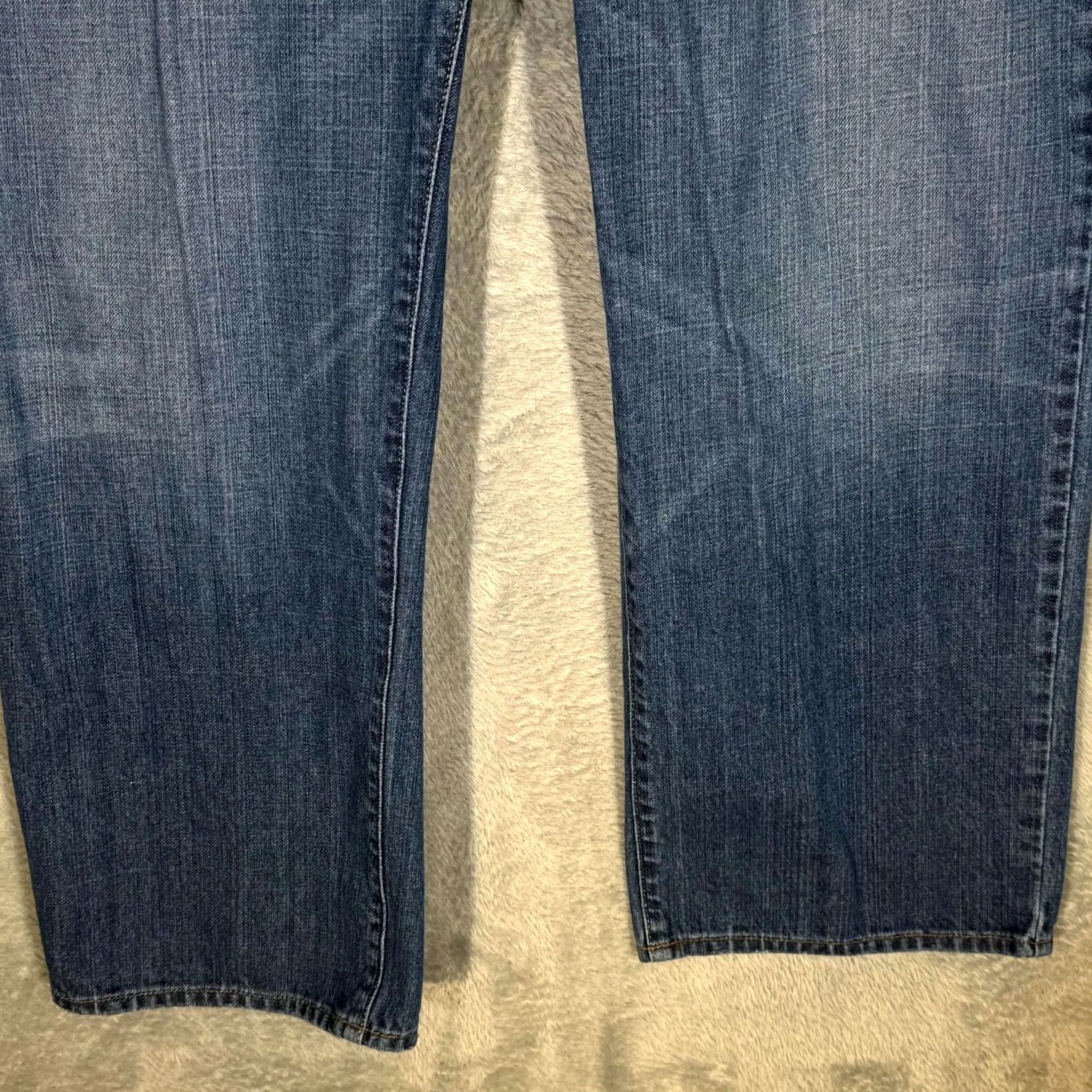 Lucky Brand VINTAGE Lucky Brand 361 Straight Leg Jeans Men 38 Blue Denim 5-Pocket Zip Fly 28 Inseam Mens Jeans Size US 38 / EU 54 - 5 Thumbnail