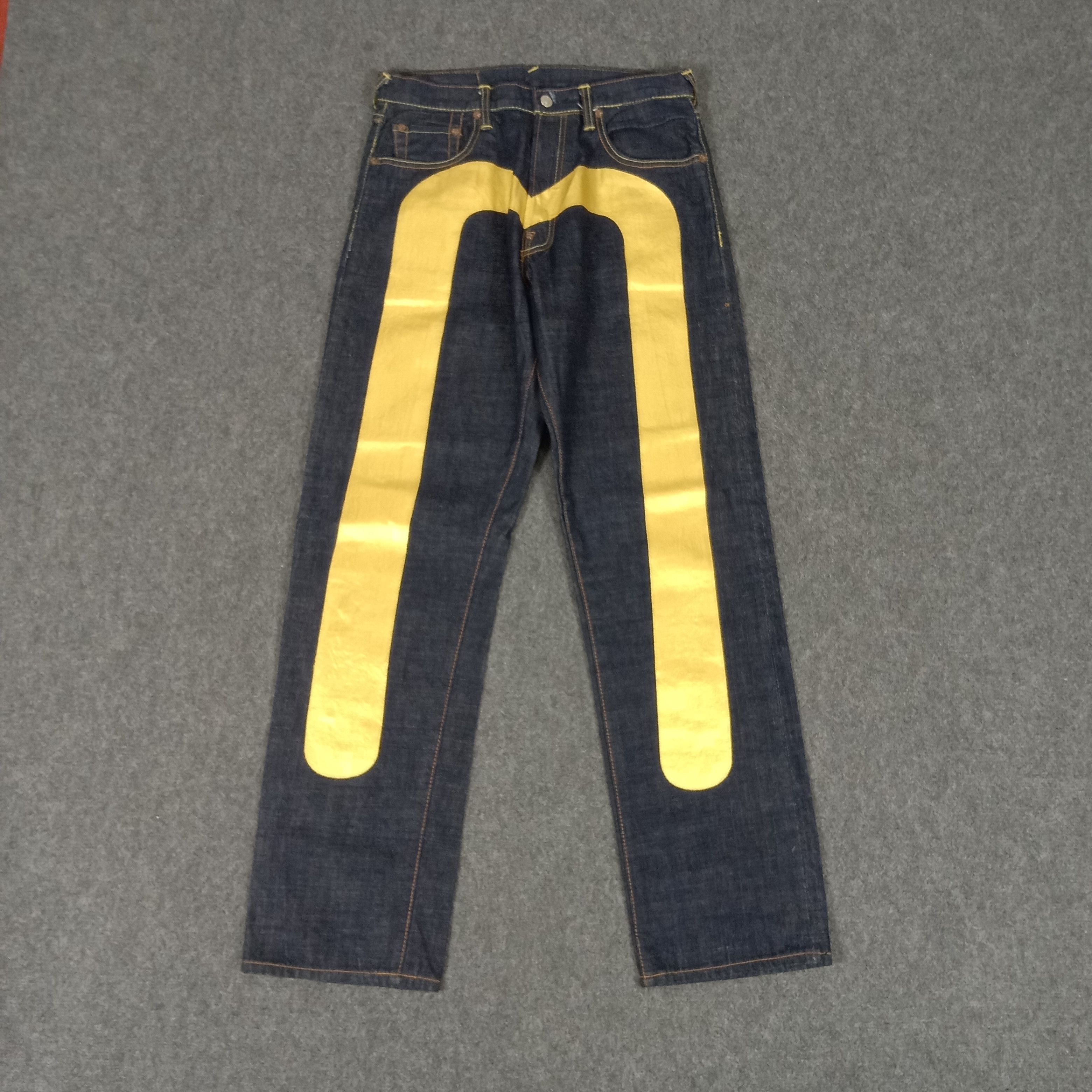 Japanese Brand × Vintage Evisu Japanese Brand Daicock Custom Art Denim Jeans Size US 31 - 1 Thumbnail