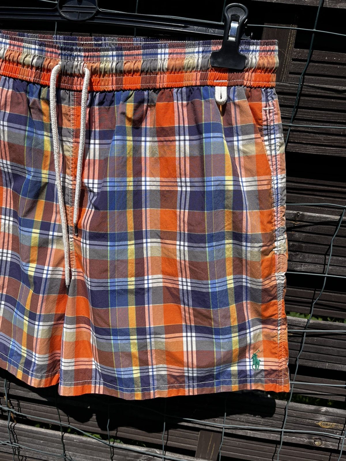 Polo Ralph Lauren × Ralph Lauren 🩳 POLO RALPH LAUREN PLAID SWIM TRUNKS STREETWEAR Y2K SHORTS Size US 38 / EU 54 - 3 Thumbnail