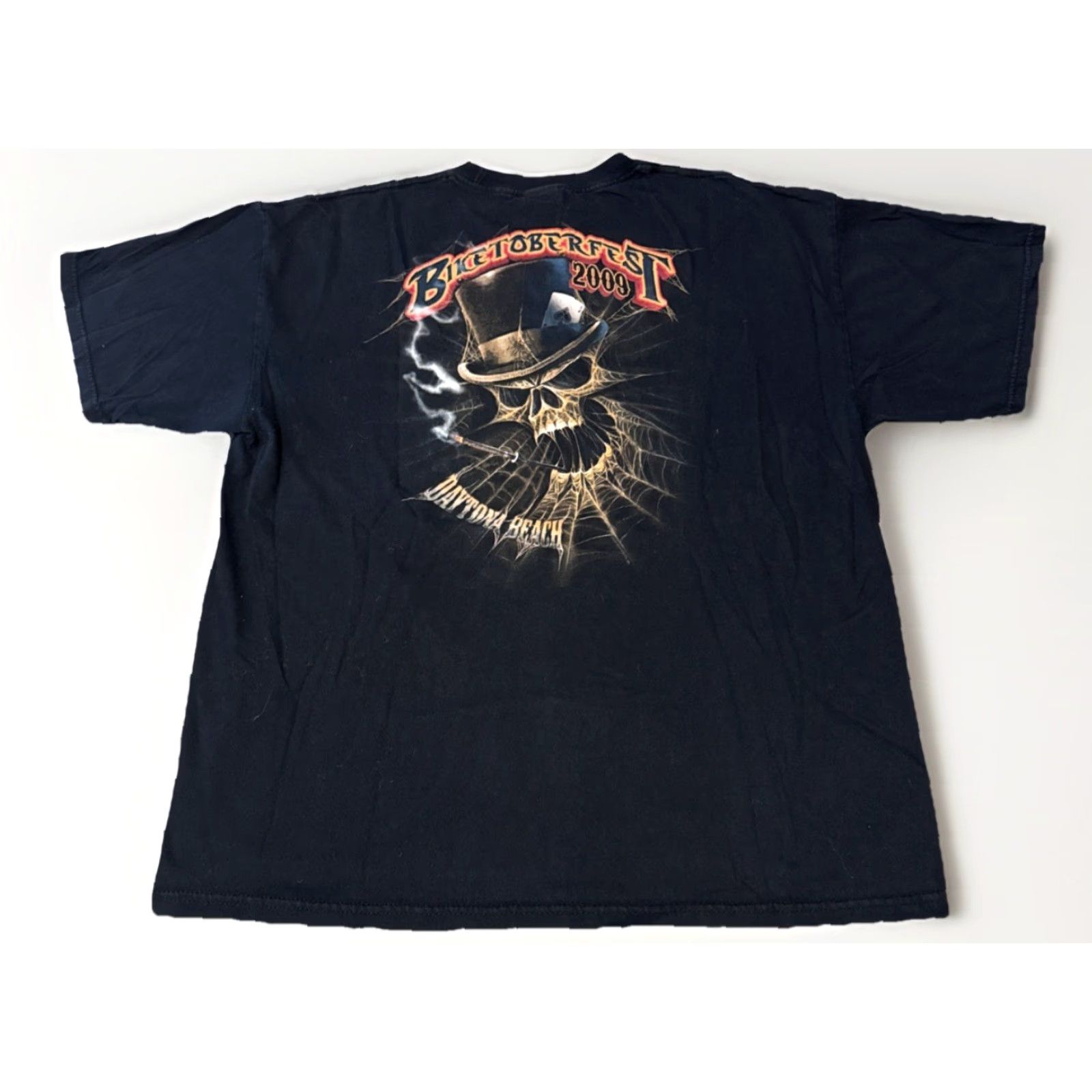 Vintage VINTAGE Biketoberfest 2009 Motorcycle Biker Daytona Beach T-Shirt XL Black Men Mens T-Shirt Motorcycle VTG 2009 Size US XL / EU 56 / 4 - 2 Thumbnail