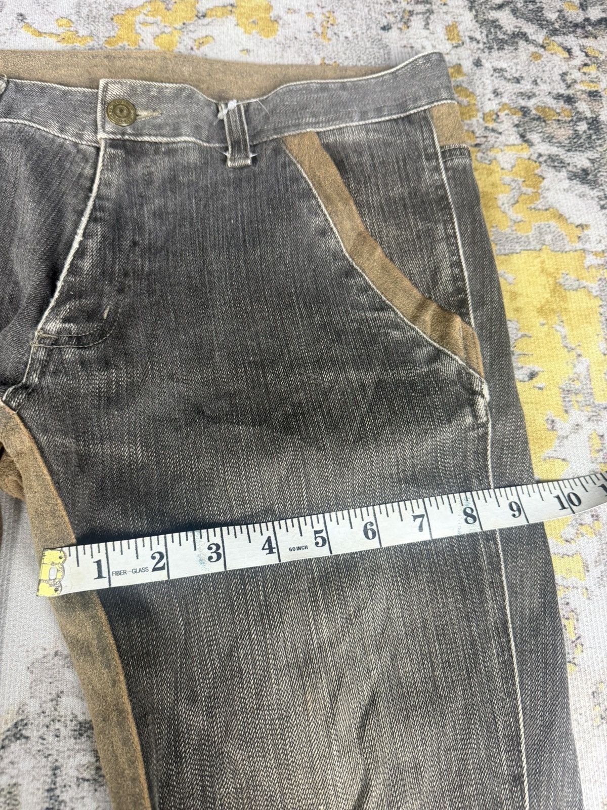 Tornado Mart Rare Flared Tornado Mart Suede Washed Jeans Size US 29 - 8 Thumbnail