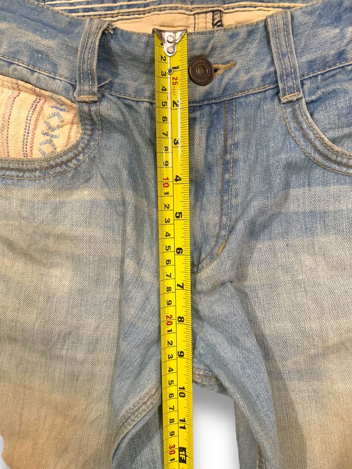 14th Addiction Vintage Japanese Brand Dominate Mud Wash Grunge Jorts Denim Size US 30 / EU 46 - 17 Thumbnail