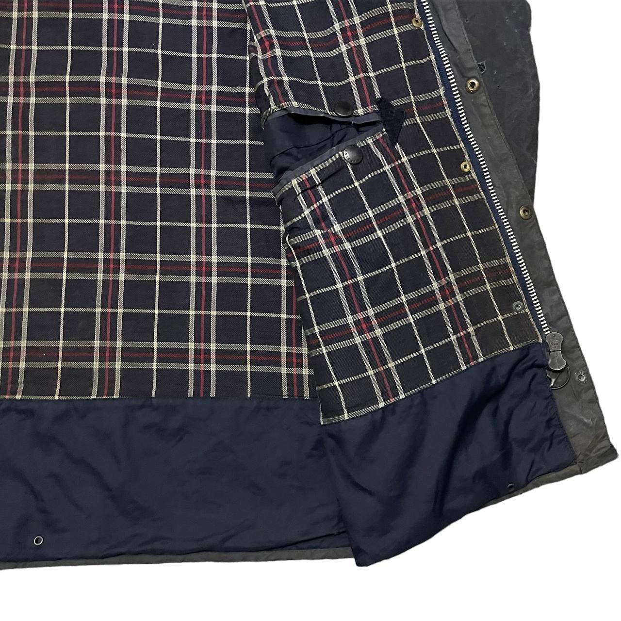 Barbour Vintage 90's Barbour Waxed Jacket A205 Border Distressed Size US L / EU 52-54 / 3 - 15 Thumbnail