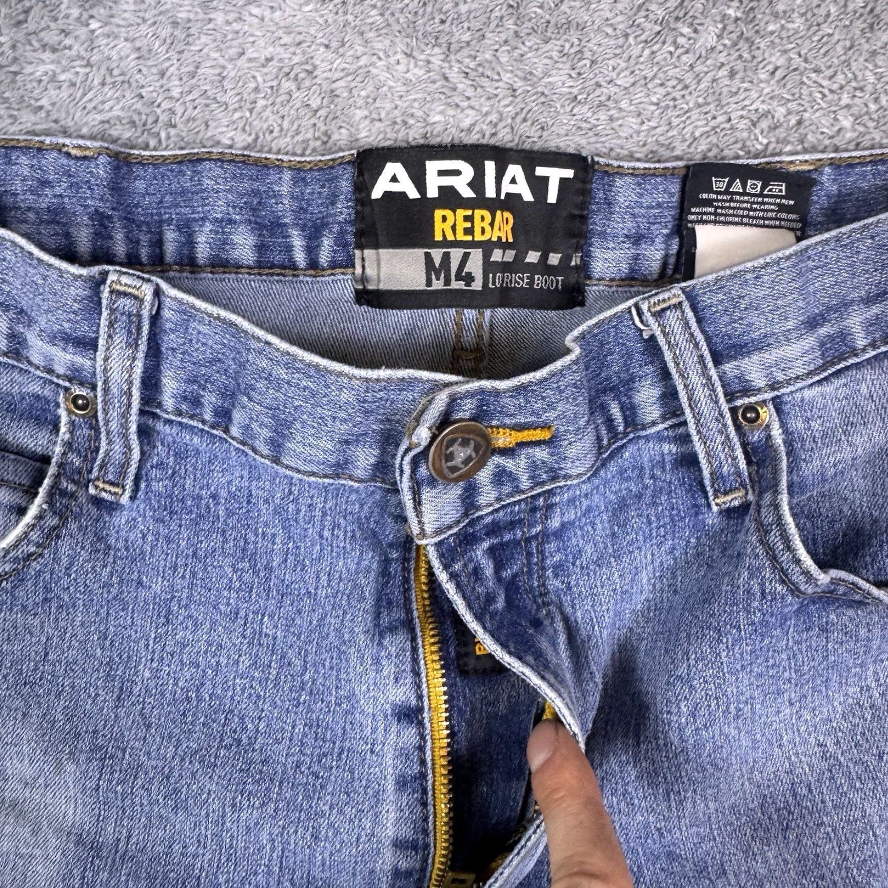 Ariat Ariat Jeans Mens 38x36 Rebar M4 Relaxed DuraStretch Basic Low Rise Boot 10021854 Size US 38 / EU 54 - 7 Thumbnail
