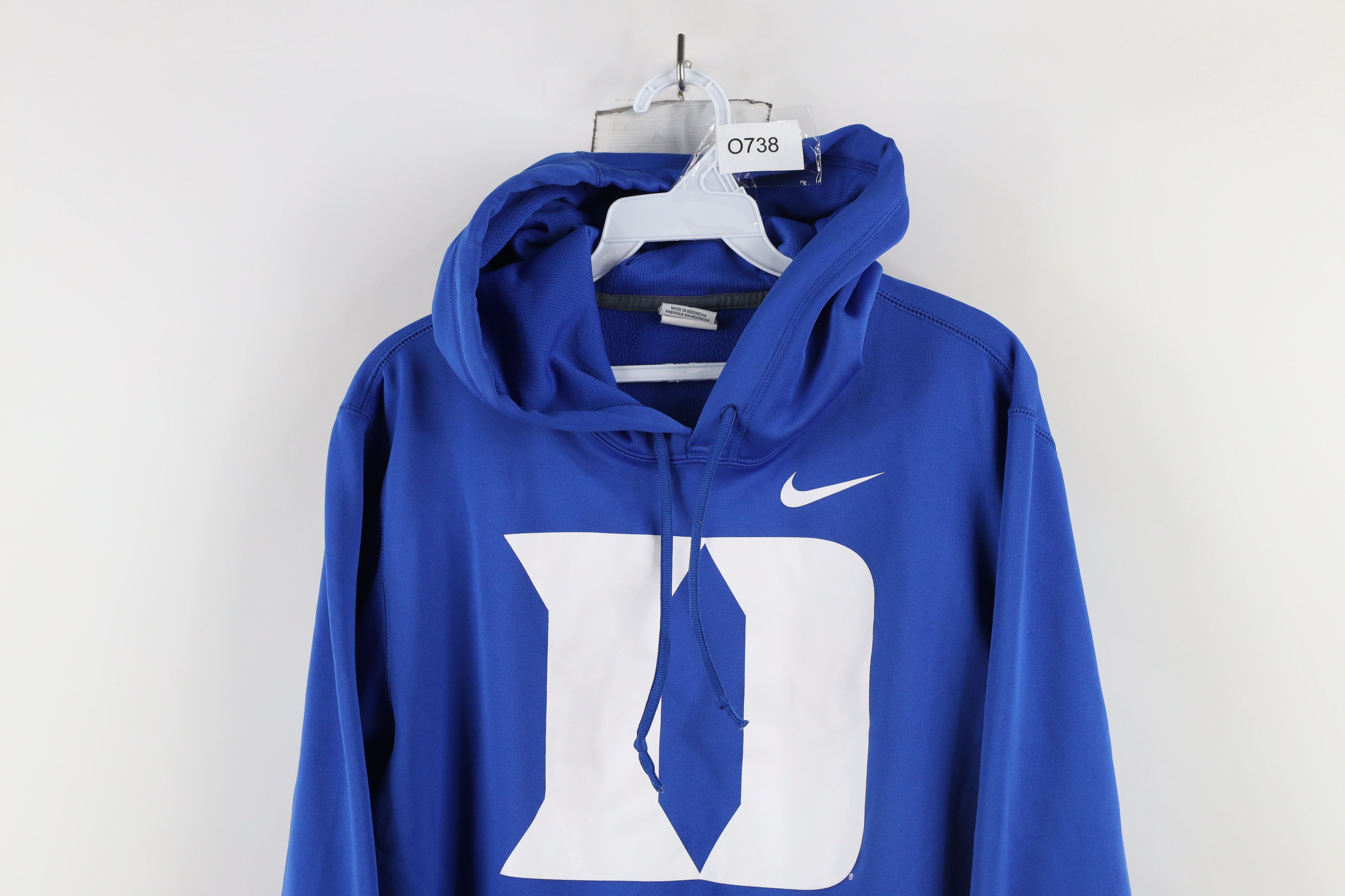 Nike × Vintage Nike Duke University Big Logo Hoodie Sweatshirt Blue Size US S / EU 44-46 / 1 - 2 Thumbnail