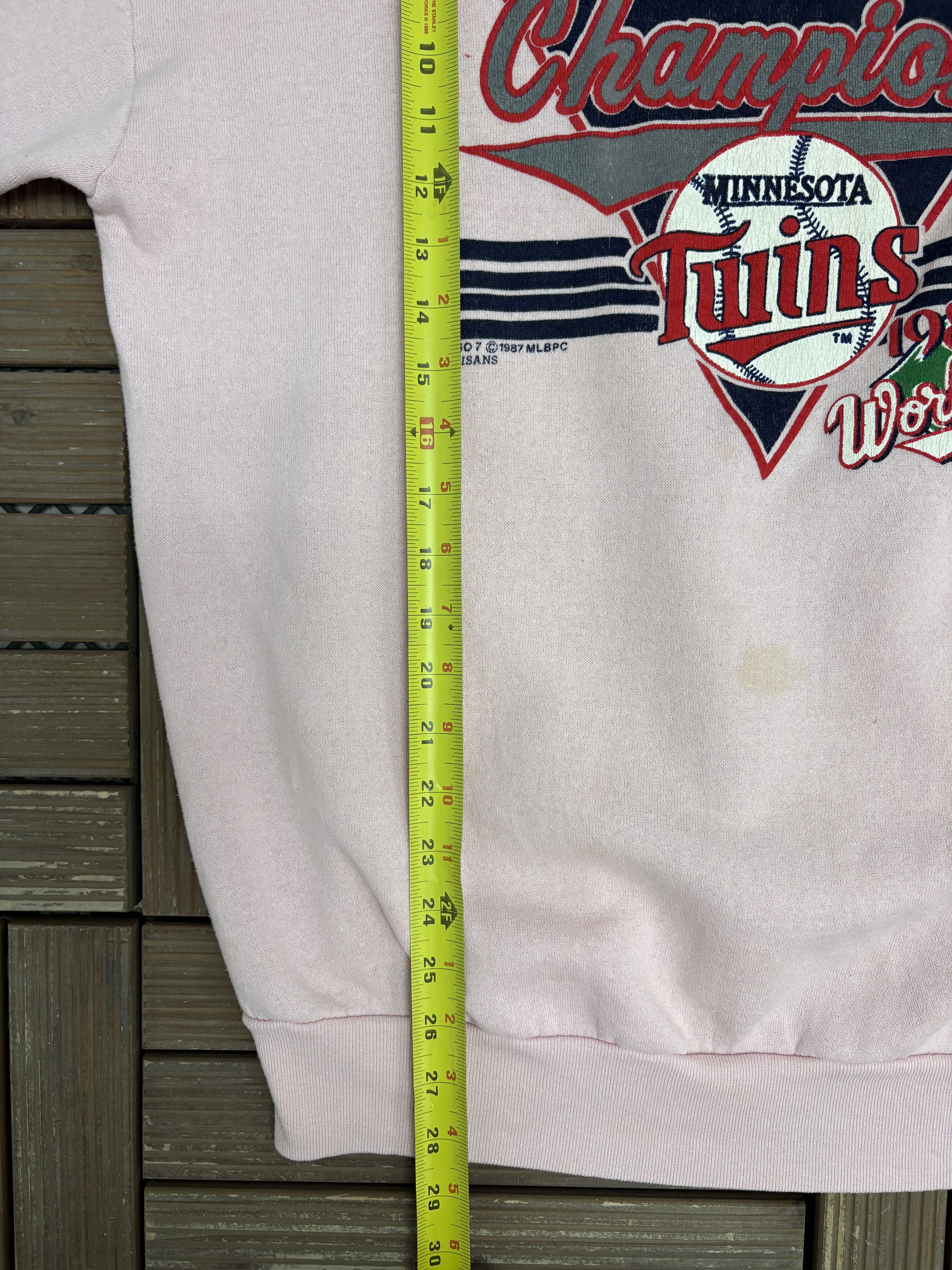Vintage Minnesota Twins World Series Champs 1987 Crewneck Sweater Size US XL / EU 56 / 4 - 9 Thumbnail