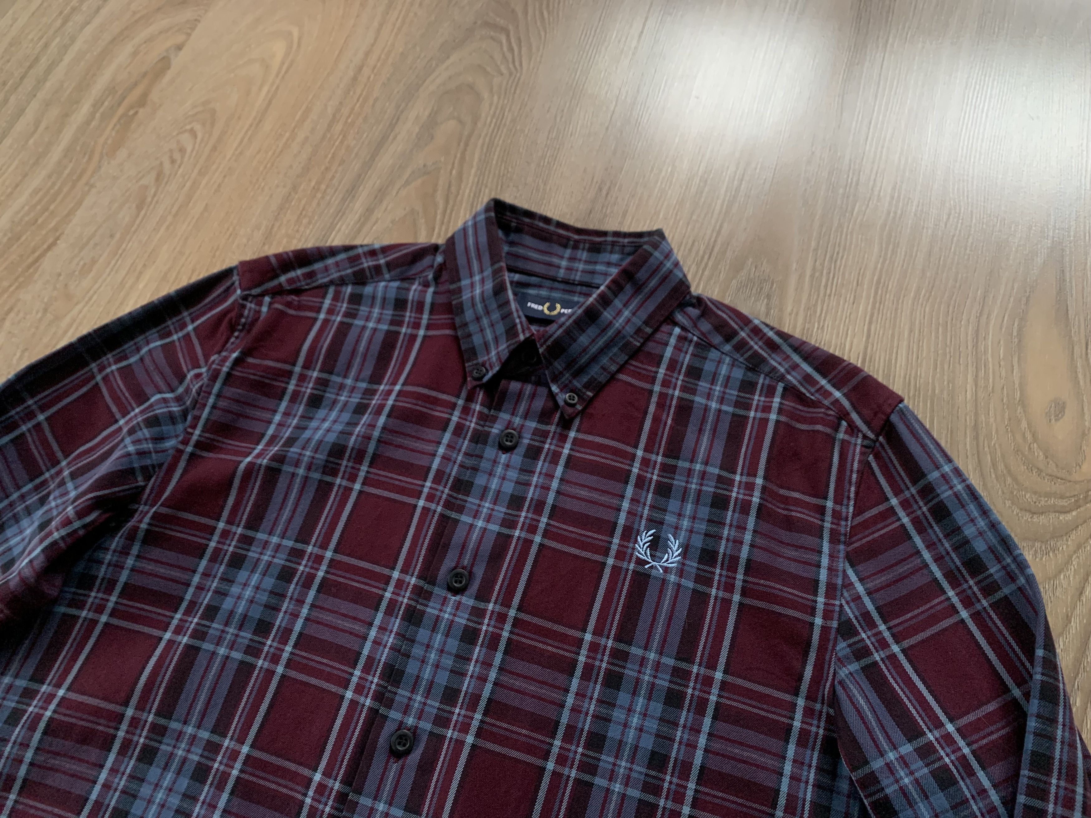 Fred Perry Fred Perry Cotton Winter Tartan Long Sleeve Shirt Size US M / EU 48-50 / 2 - 4 Thumbnail