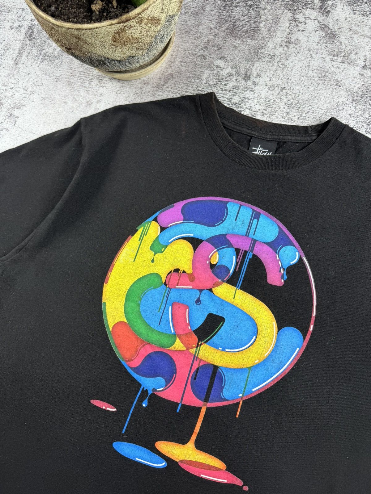 Stussy STUSSY Big SS Paint Mexico USA Rap 90S Hip Hop T Shirt Tee Size US M / EU 48-50 / 2 - 7 Thumbnail