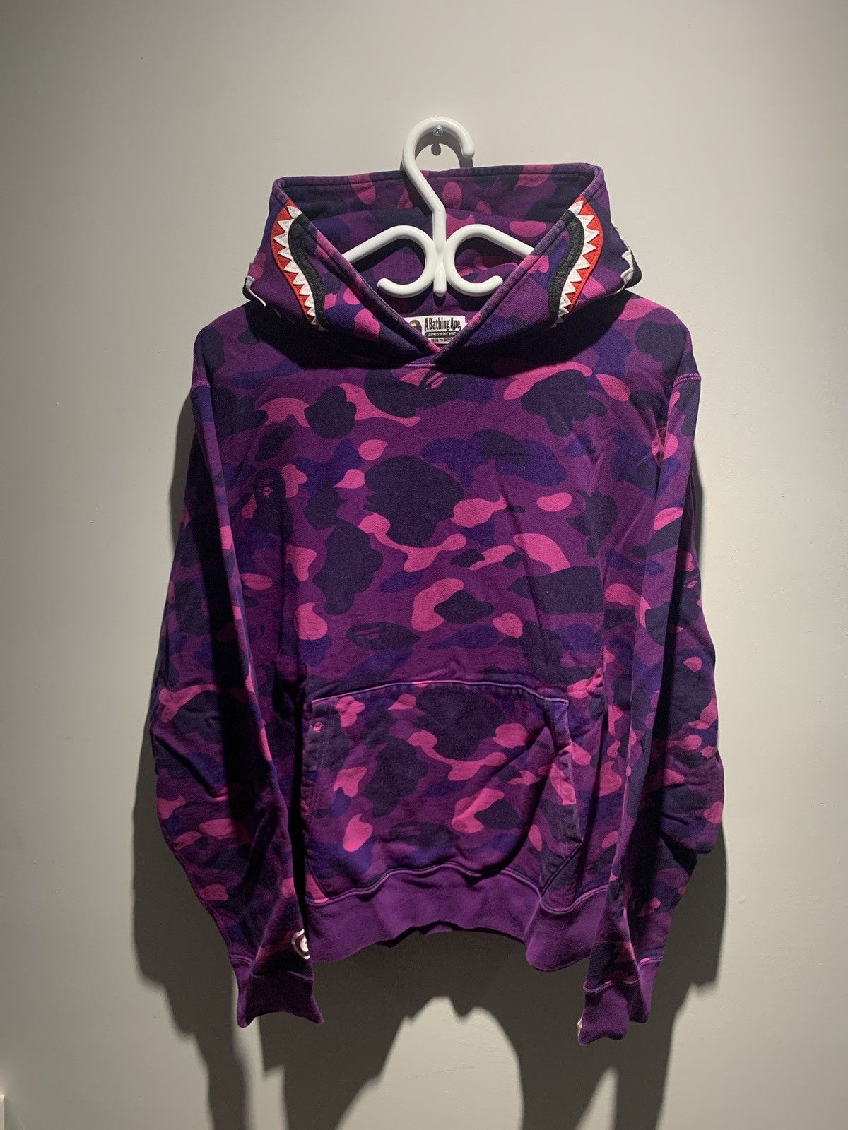 Color Camo Shark Pullover Hoodie