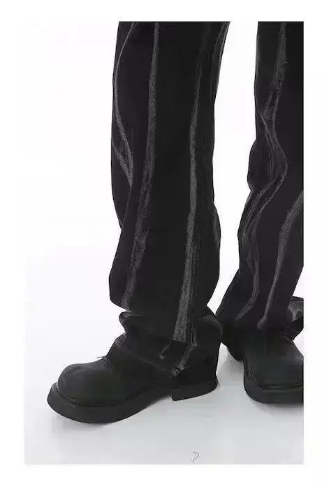 Japanese Brand VIBE Black Tie dyed jeans Size US 33 - 3 Thumbnail