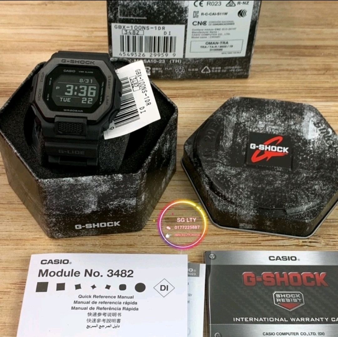 Casio × G Shock Casio G Shock GBX-100NS-1 (New) Size ONE SIZE - 3 Thumbnail