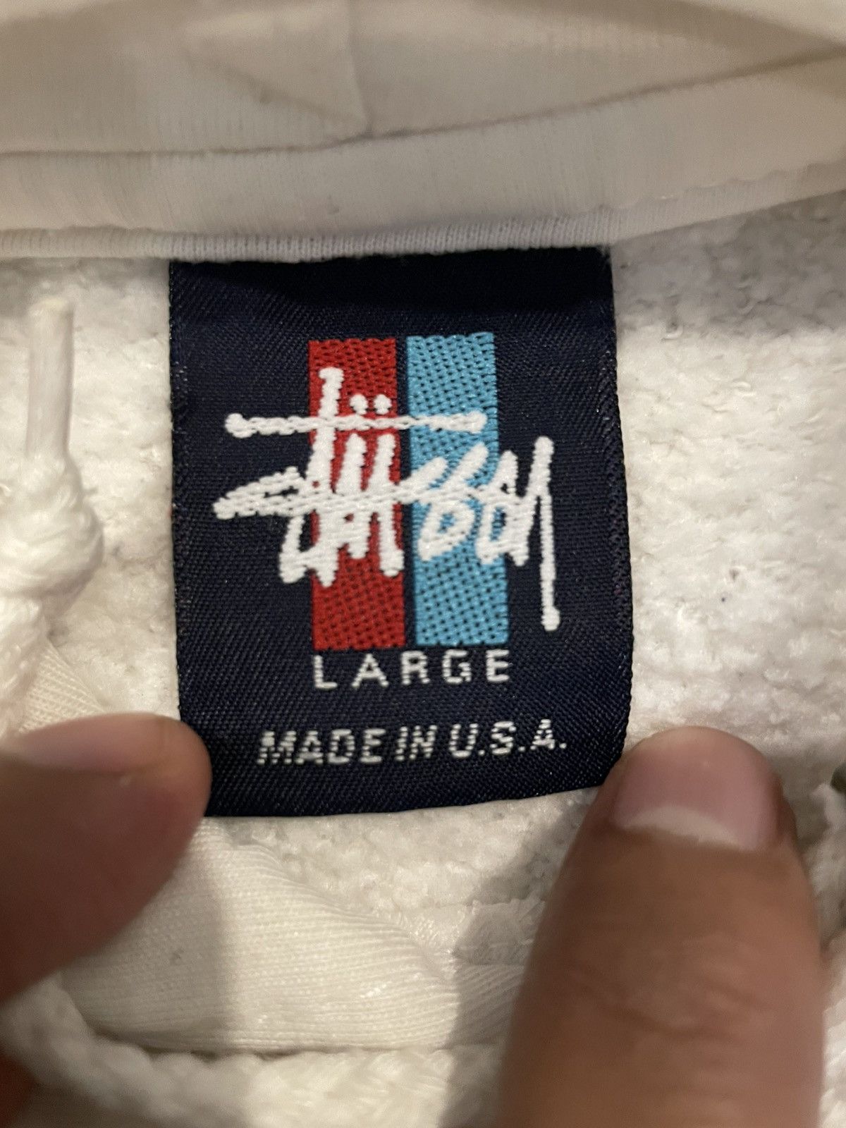 Stussy 🔥VINTAGE🔥 90's OLD STUSSY SHEILD HOODIE Size US L / EU 52-54 / 3 - 4 Thumbnail