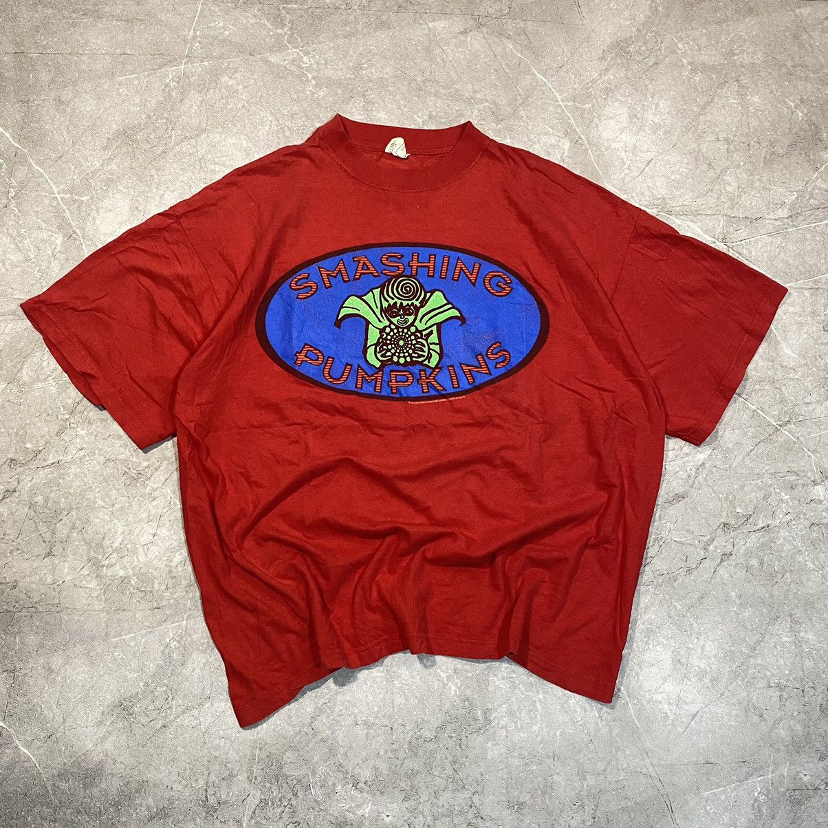 image of Band Tees x Vintage Smashing Pumpkins Tee Big Logo 1994 in Red, Men's (Size XL)