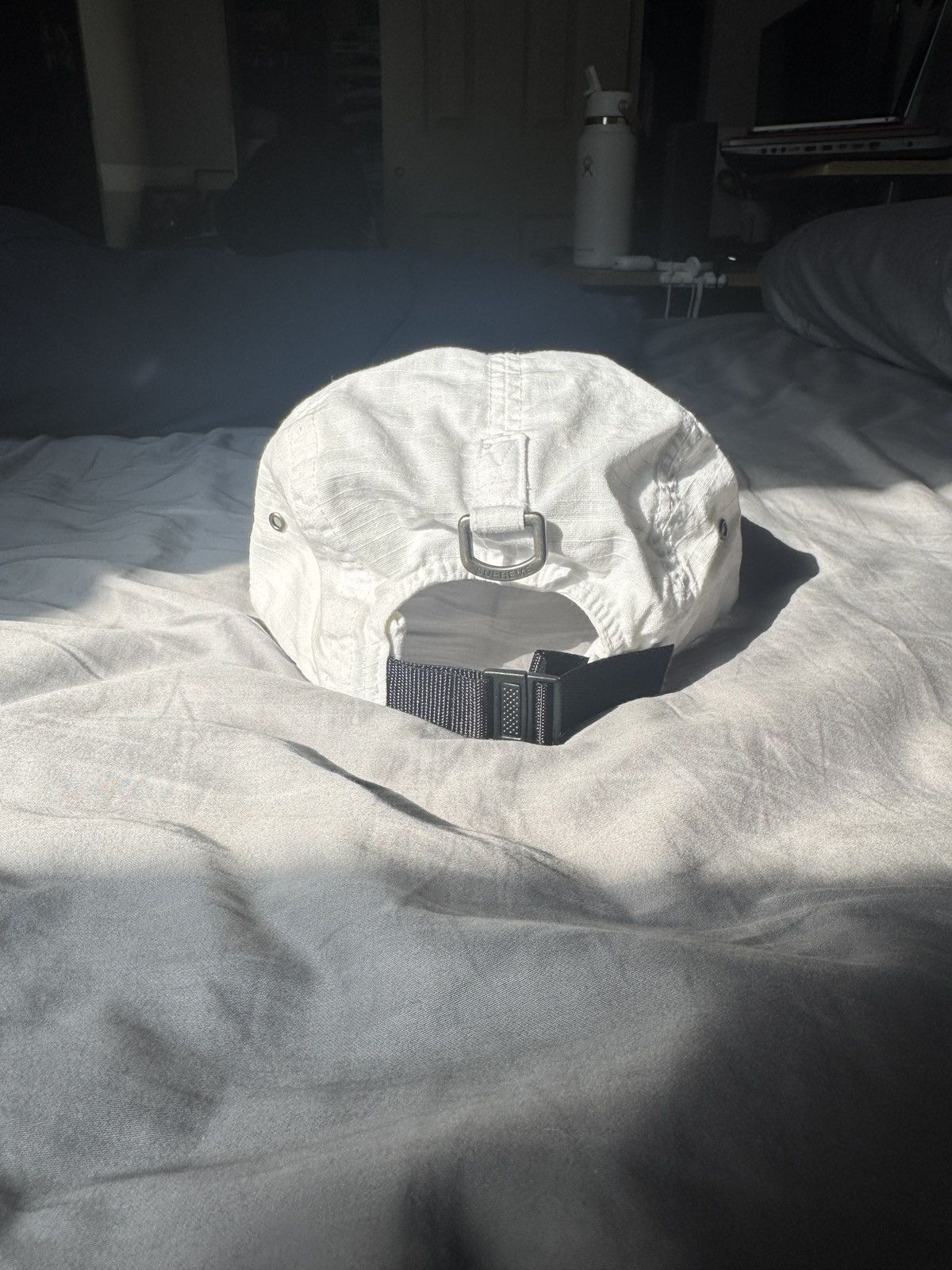 Supreme Supreme Metal D-Ring White Camp Cap Size ONE SIZE - 4 Thumbnail