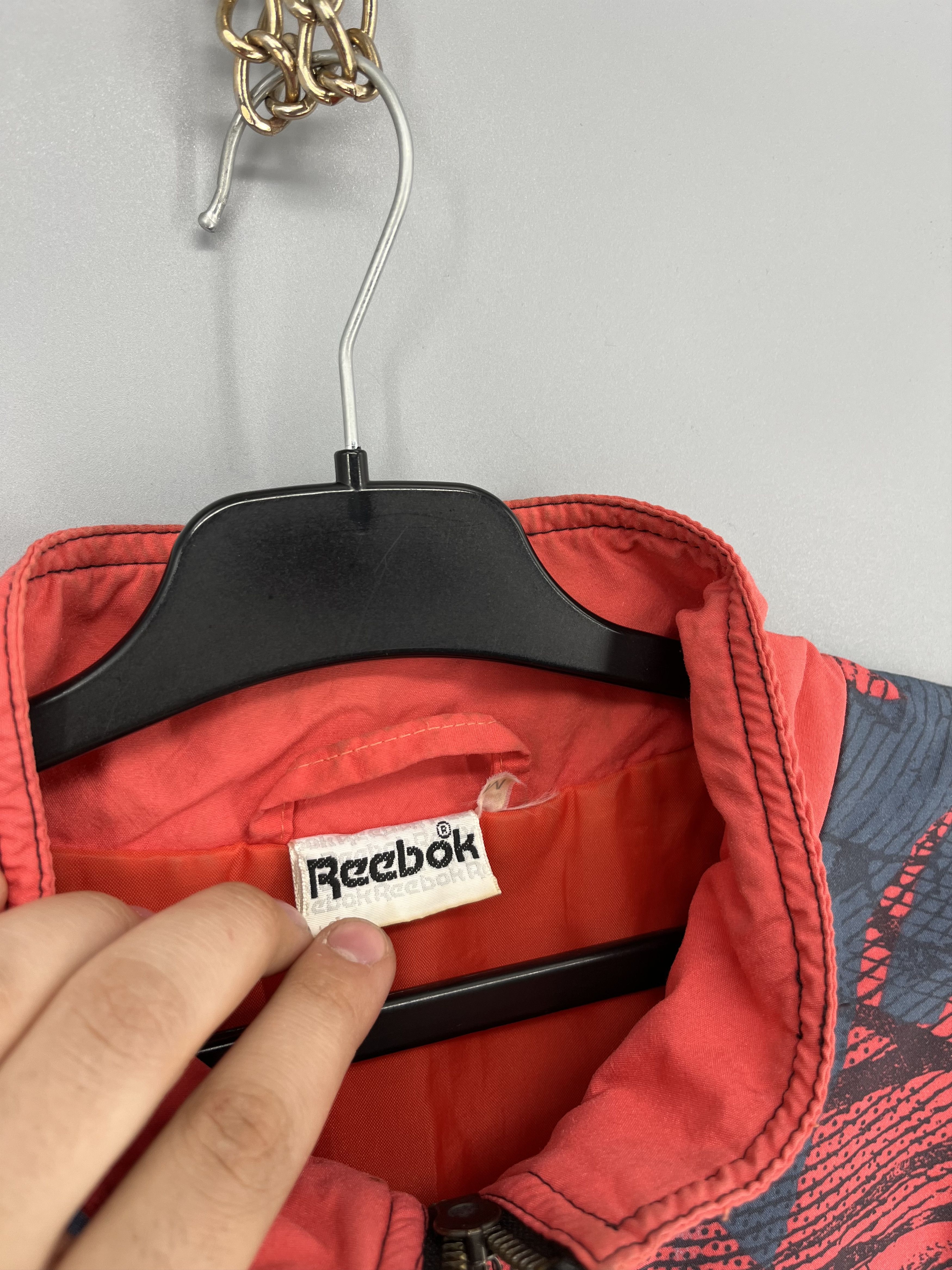 Reebok Vintage 90s Reebok Vest Mens M Neon Graphic Print Full Zip Size US M / EU 48-50 / 2 - 6 Thumbnail