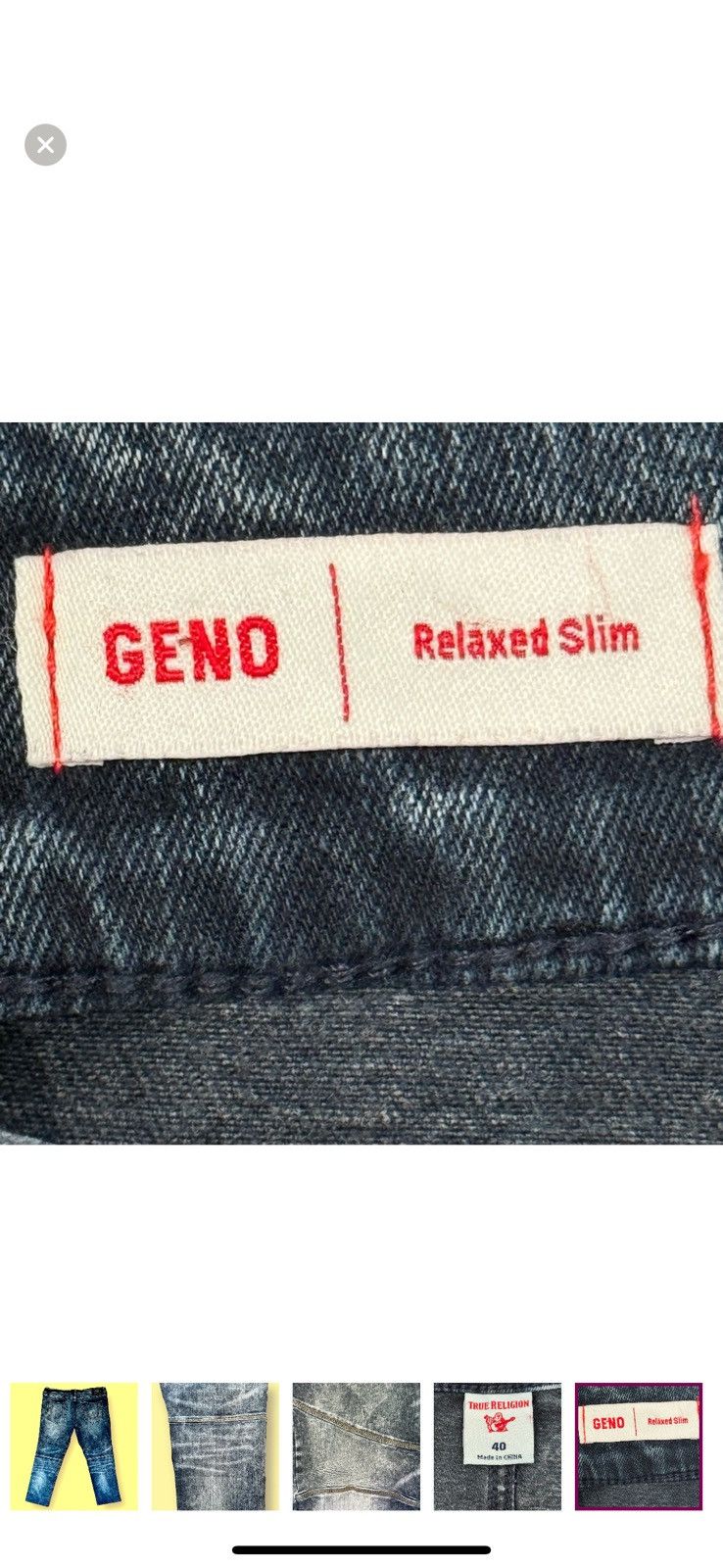 True Religion NWOT True Religion Acid Washed Jeans Geno (40) Size US 40 / EU 56 - 8 Thumbnail
