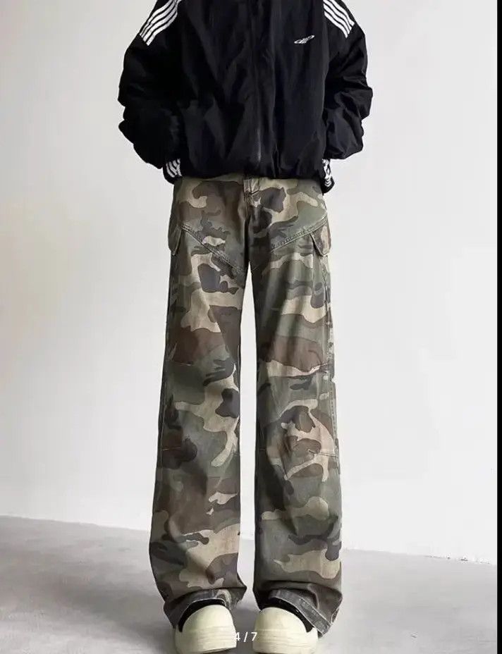 Japanese Brand personal clothing camouflage baggy cargo jeans Size US 32 / EU 48 - 3 Thumbnail