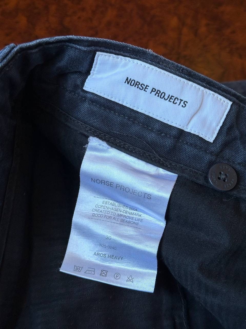 Norse Projects Aros Heavy Chino Navy pants jeans joggers old Size US 30 / EU 46 - 5 Thumbnail