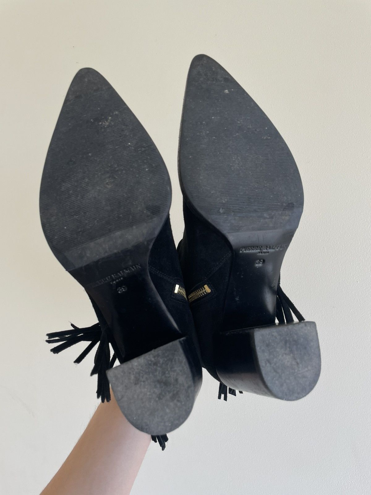 Pierre Balmain Pierre Balmain Suede Fringe Ankle Boots Indie Sleaze Size US 8 / IT 38 - 6 Thumbnail