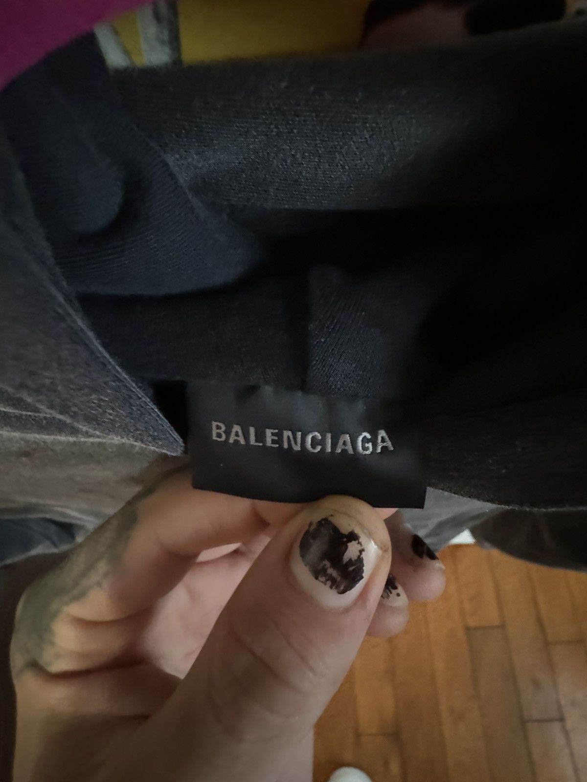 Balenciaga BALENCIAGA CORSETED ZIP-UP HOODIE — BLACK FADED (FW25) Size S / US 4 / IT 40 - 5 Thumbnail