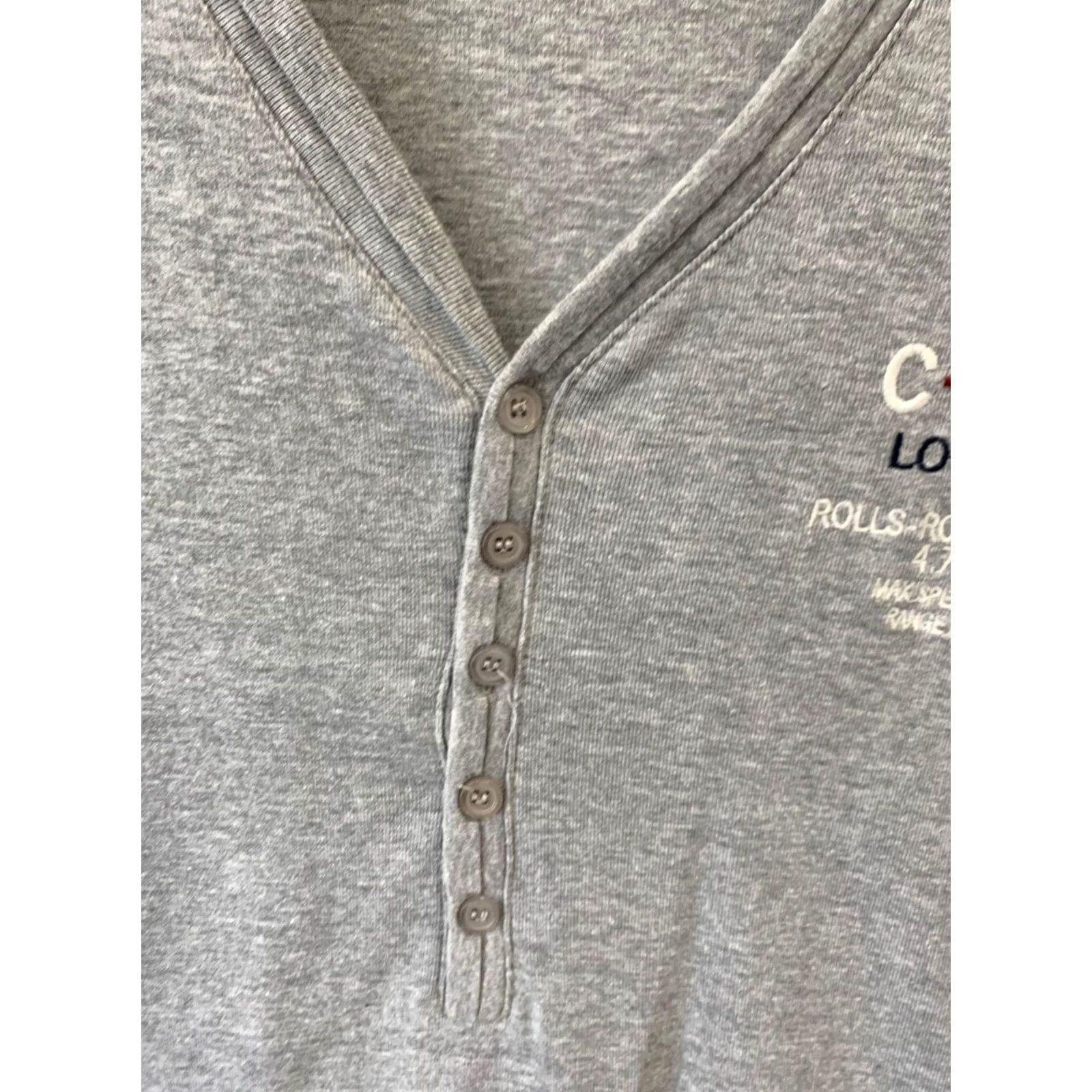 Aeronautica Militare Aeronautica Militare Mens XL Grey Henley T-Shirt C-130J Lockheed Italian Air#238 Size US XL / EU 56 / 4 - 7 Thumbnail