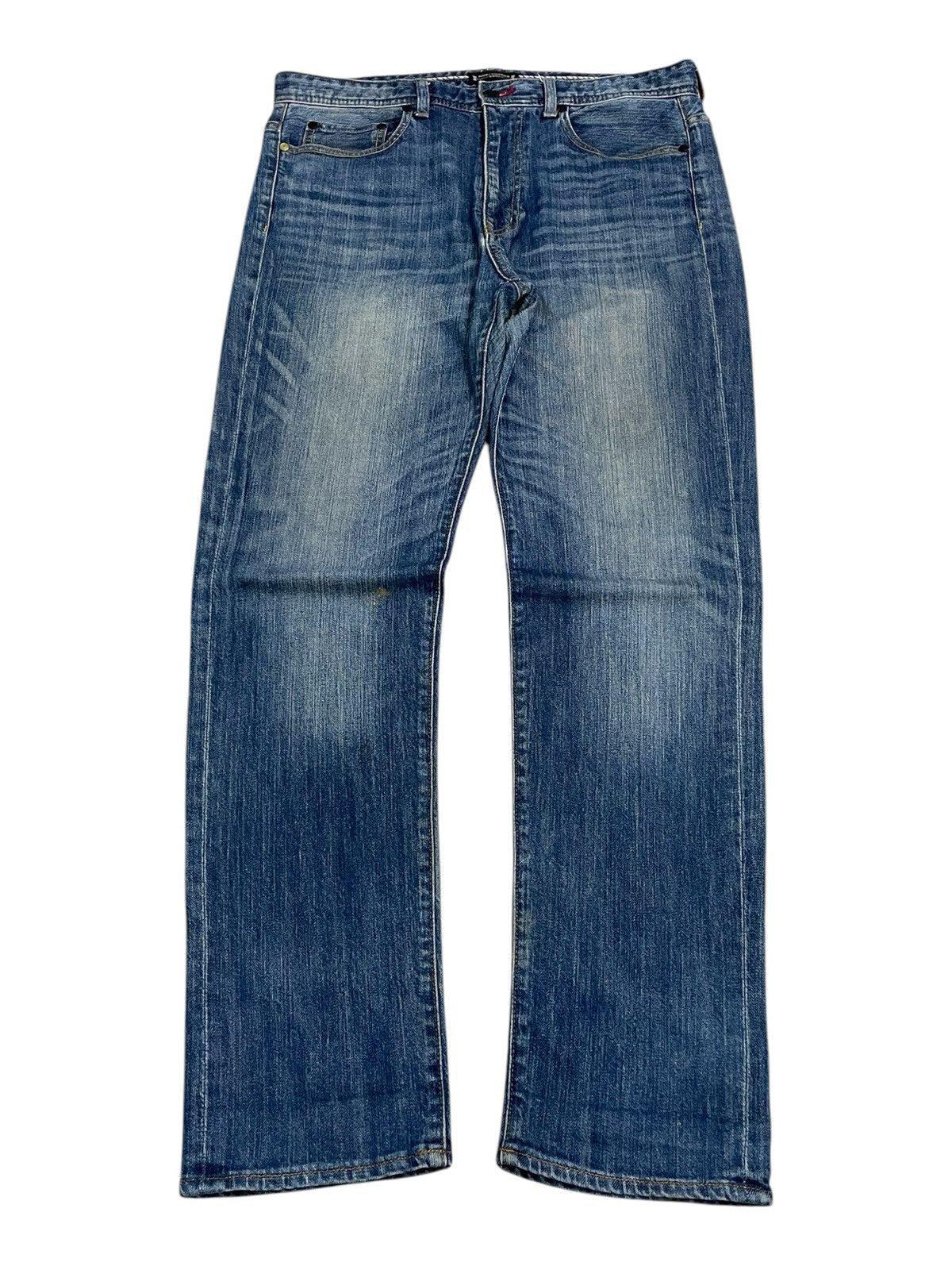 Nano Universe Serge Denime Whiskering Denim Pants (AB24)