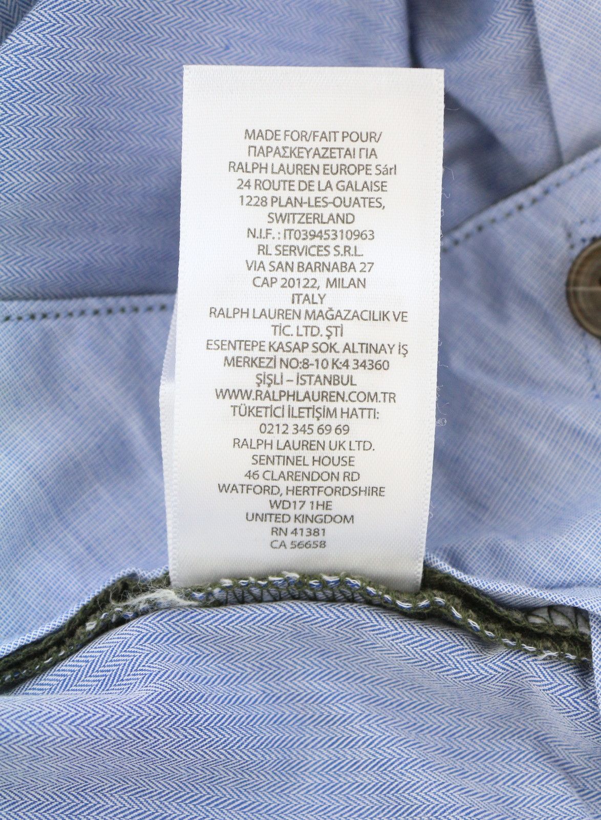 Ralph Lauren W28/L34 Brown Chino Slim Stretch Low Waist Trousers 87040 Size US 28 / EU 44 - 9 Thumbnail