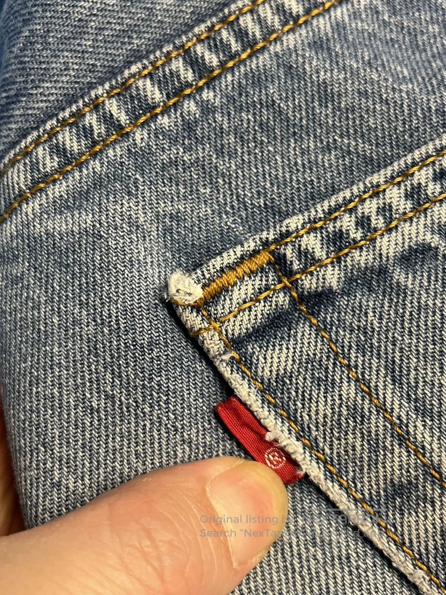 Levi's Vintage Levi's 501 Washed Blue Jeans 36. Size US 36 / EU 52 - 9 Thumbnail