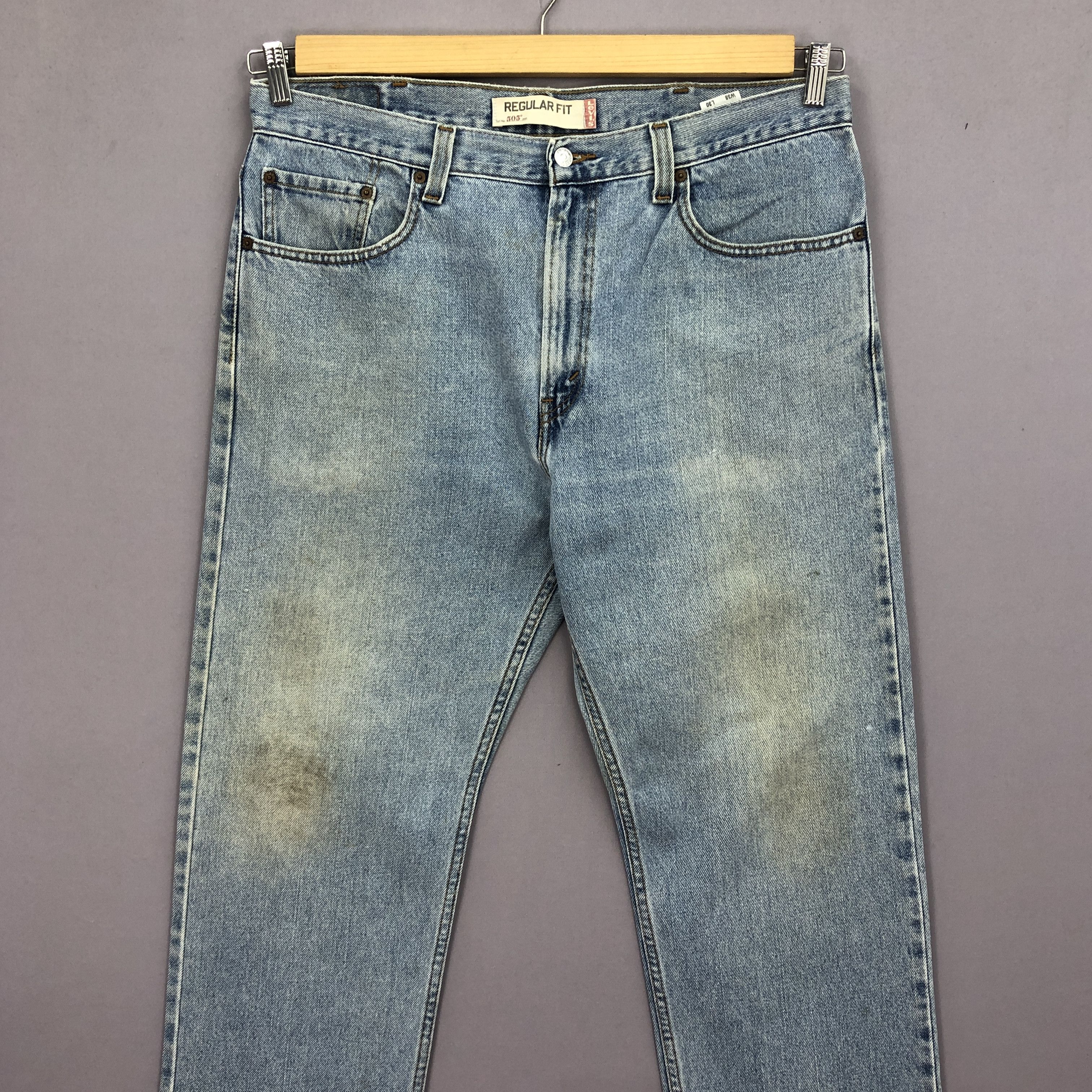 Levi's × Vintage Vintage Y2K Levis 505 Jeans Levi's Stonewash Faded Denim Size US 38 / EU 54 - 3 Thumbnail